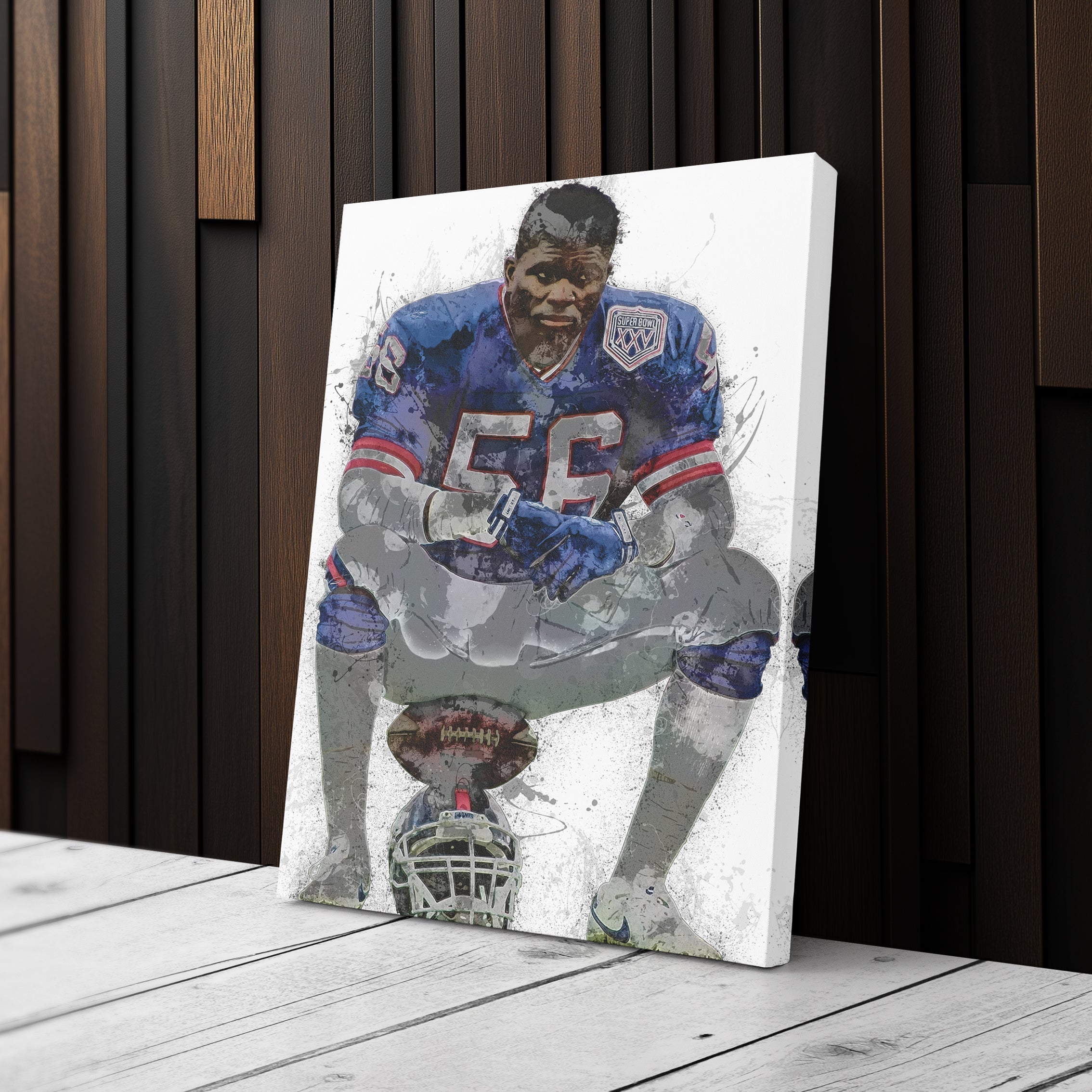Lawrence Taylor Canvas Art – New York Giants Wall Decor
