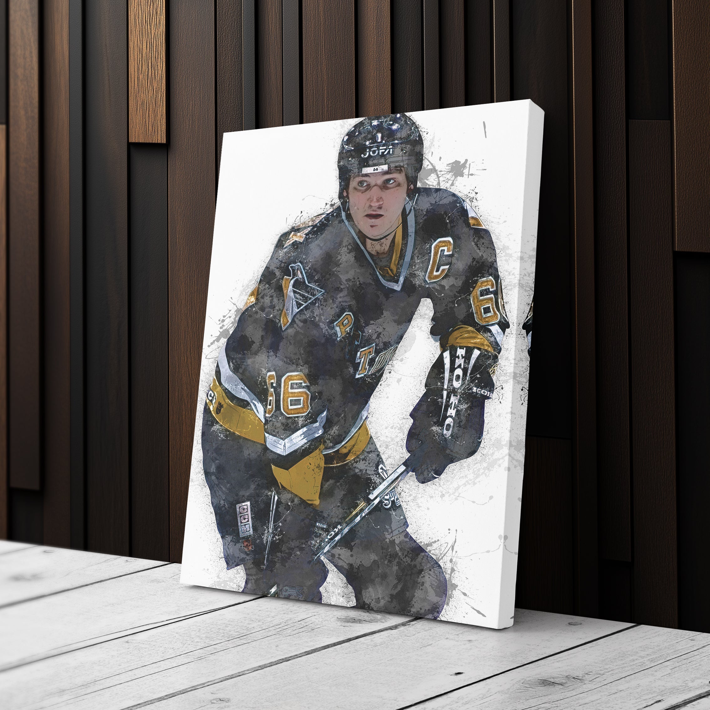 Mario Lemieux Canvas Art – Pittsburgh Penguins Wall Decor