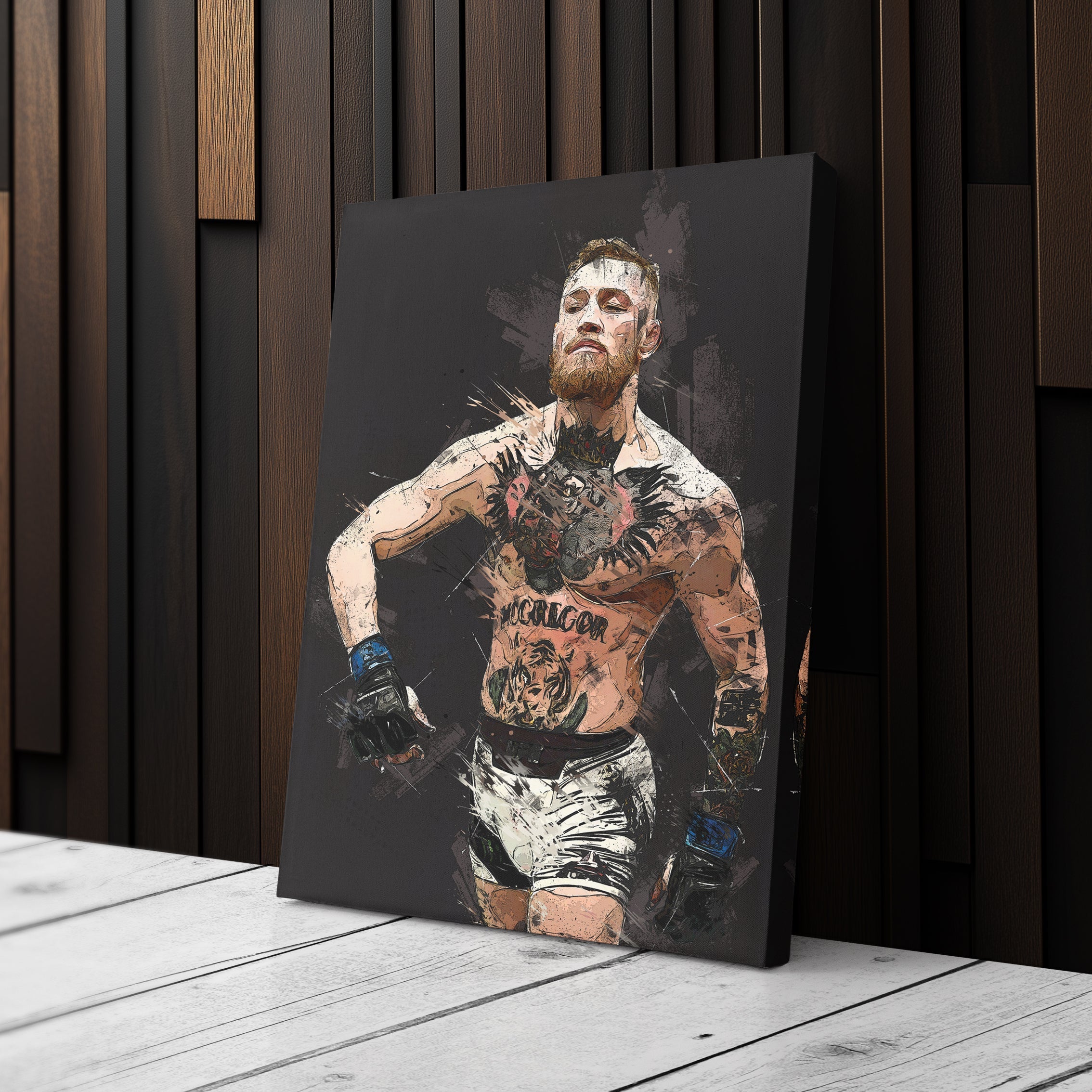 Conor McGregor Canvas Art – MMA Fighter Wall Decor