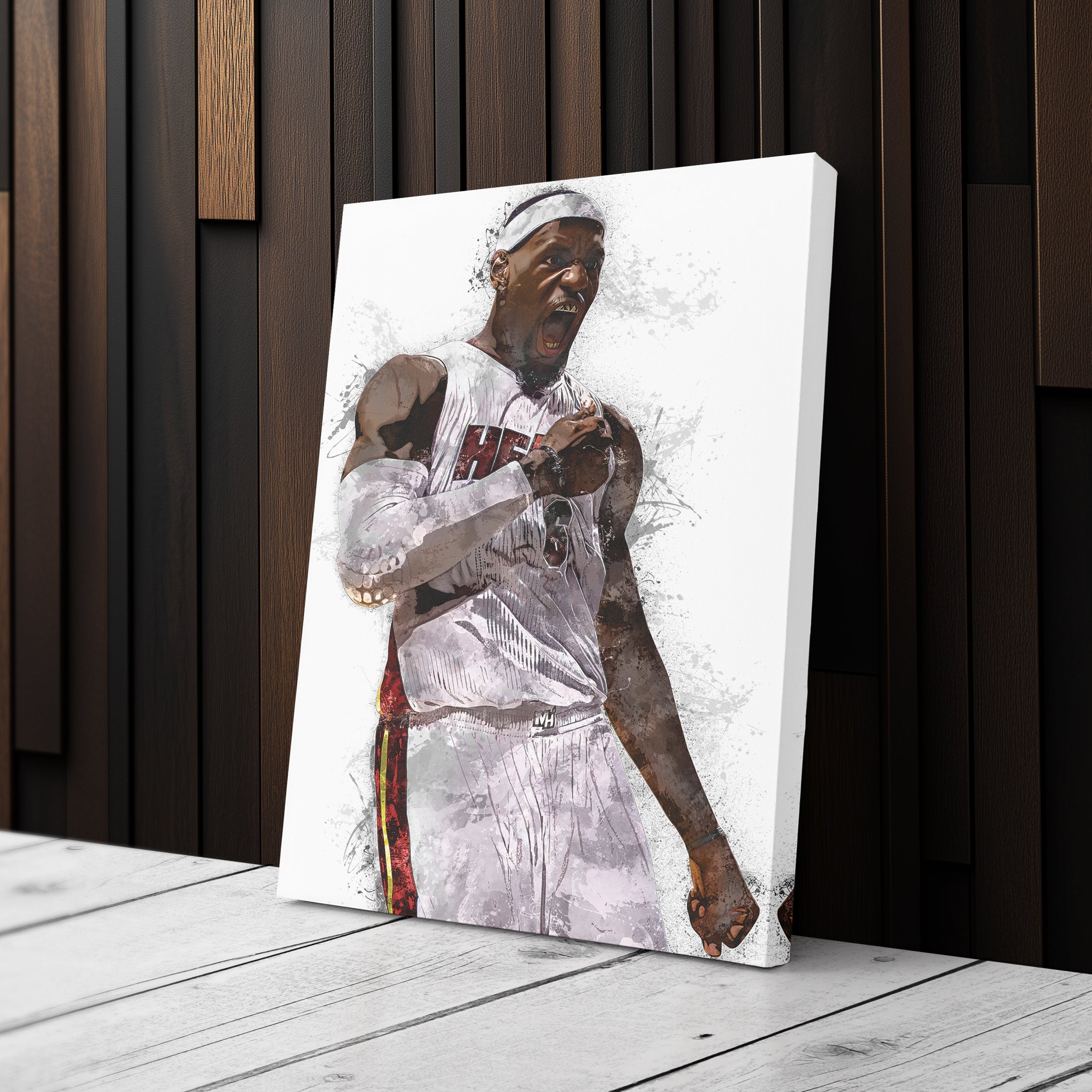 LeBron James Canvas Art – Miami Heat Wall Decor