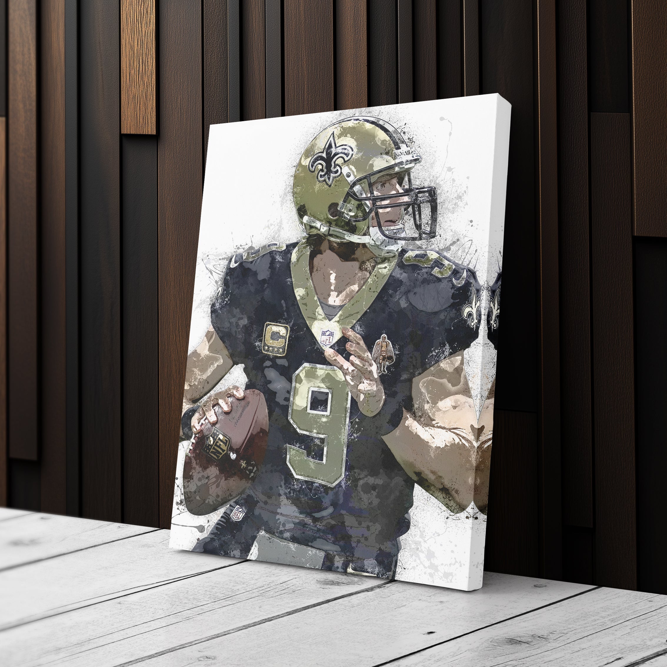 Drew Brees Canvas Art – New Orleans Saints Wall Decor