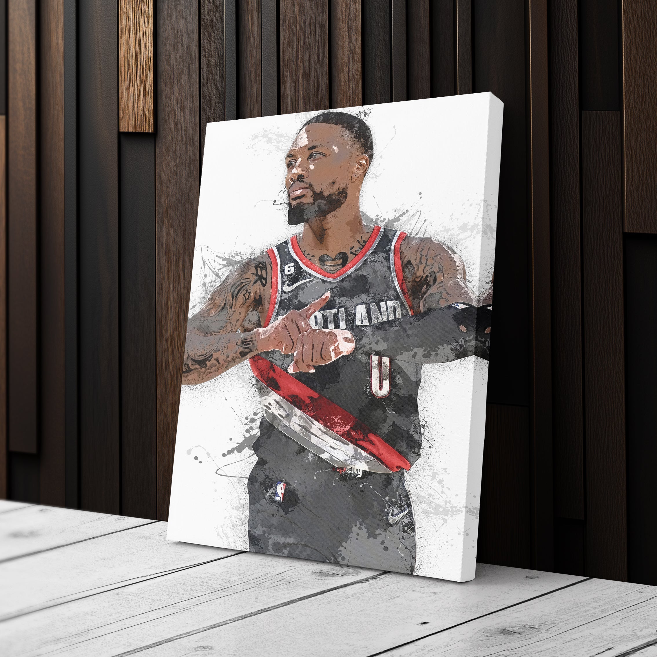 Damian Lillard Canvas Art – Portland Trail Blazers Superstar Wall Decor