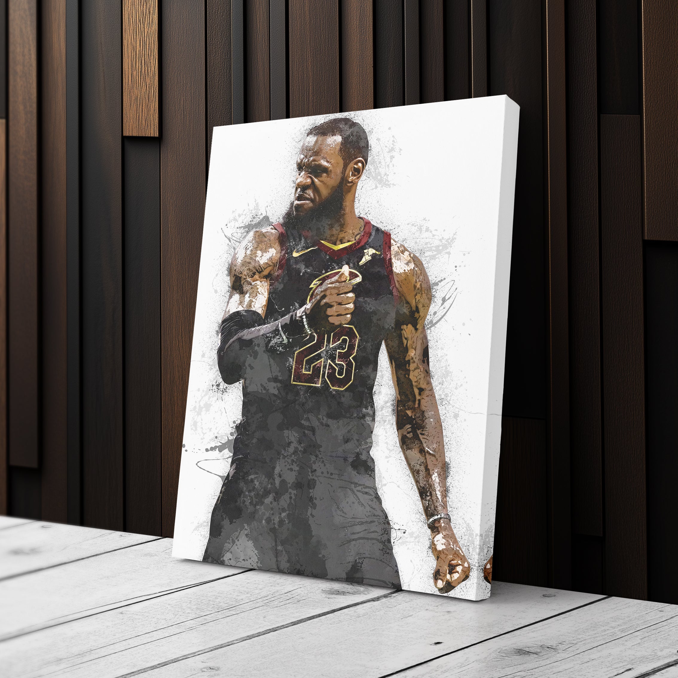 LeBron James Canvas Art – Cleveland Cavaliers Wall Decor