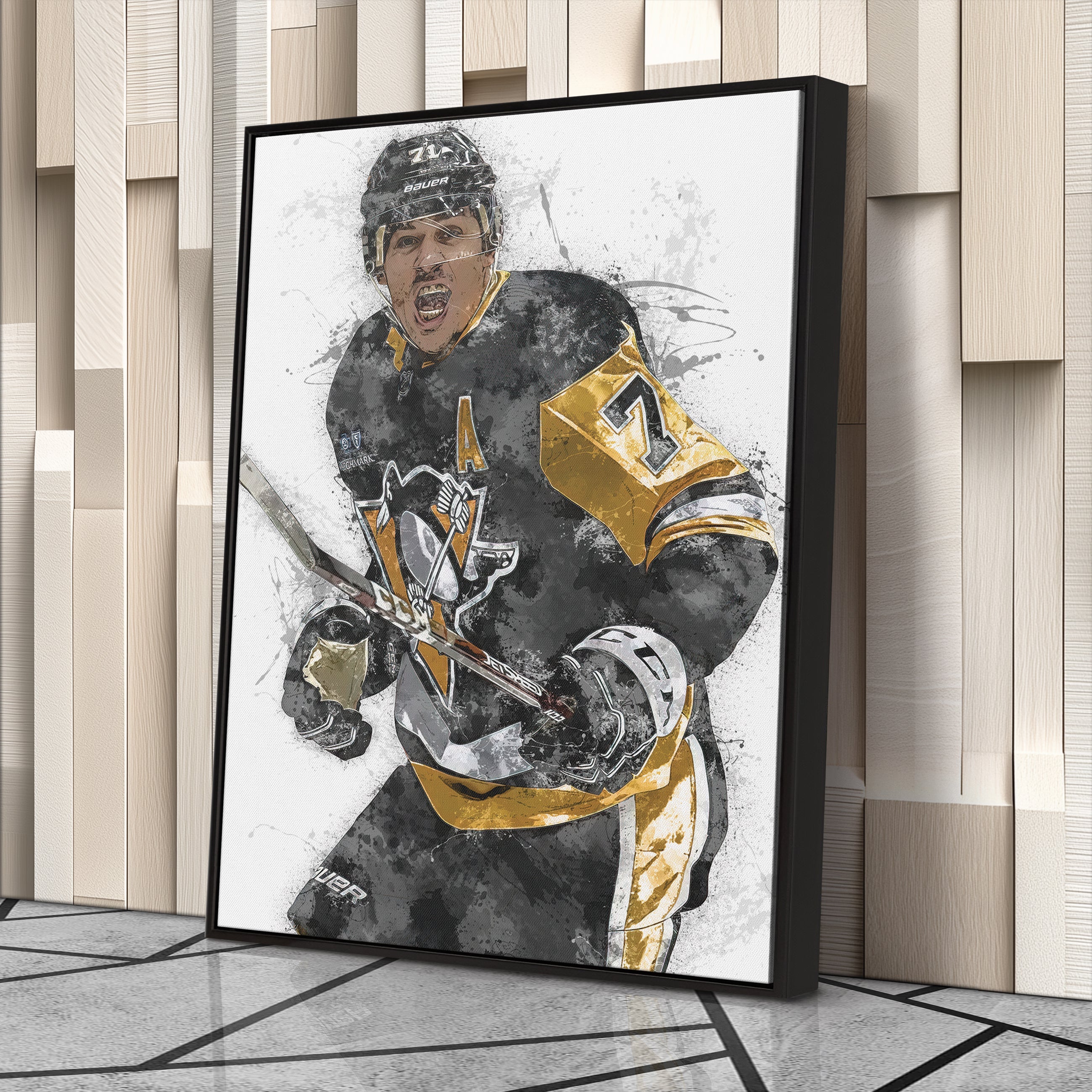 Evgeni Malkin Wall Art - Pittsburgh Penguins NHL Legend Canvas Print