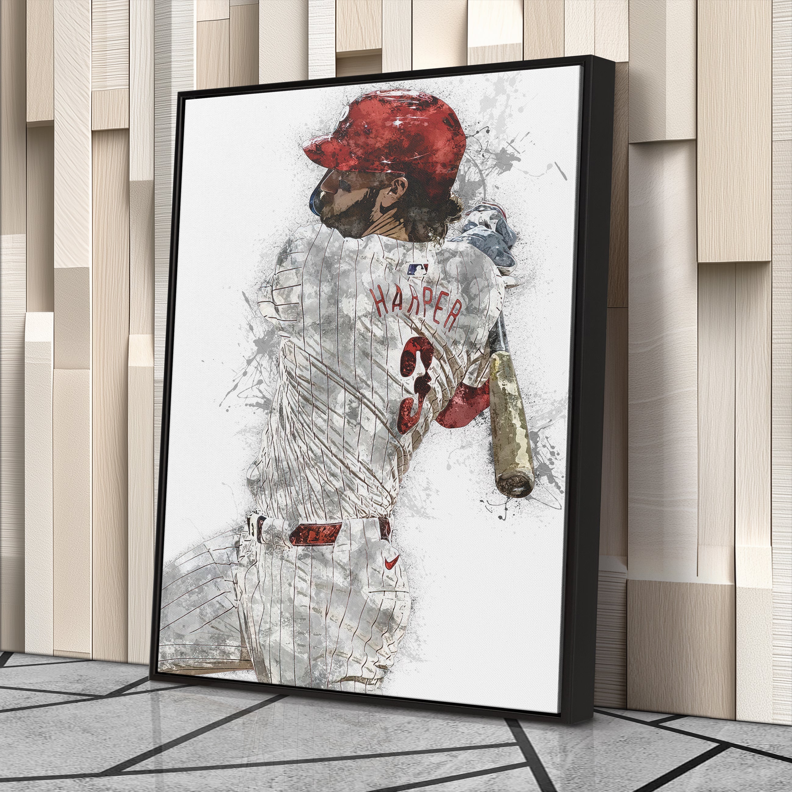 Bryce Harper Canvas Art – Philadelphia Phillies Wall Decor