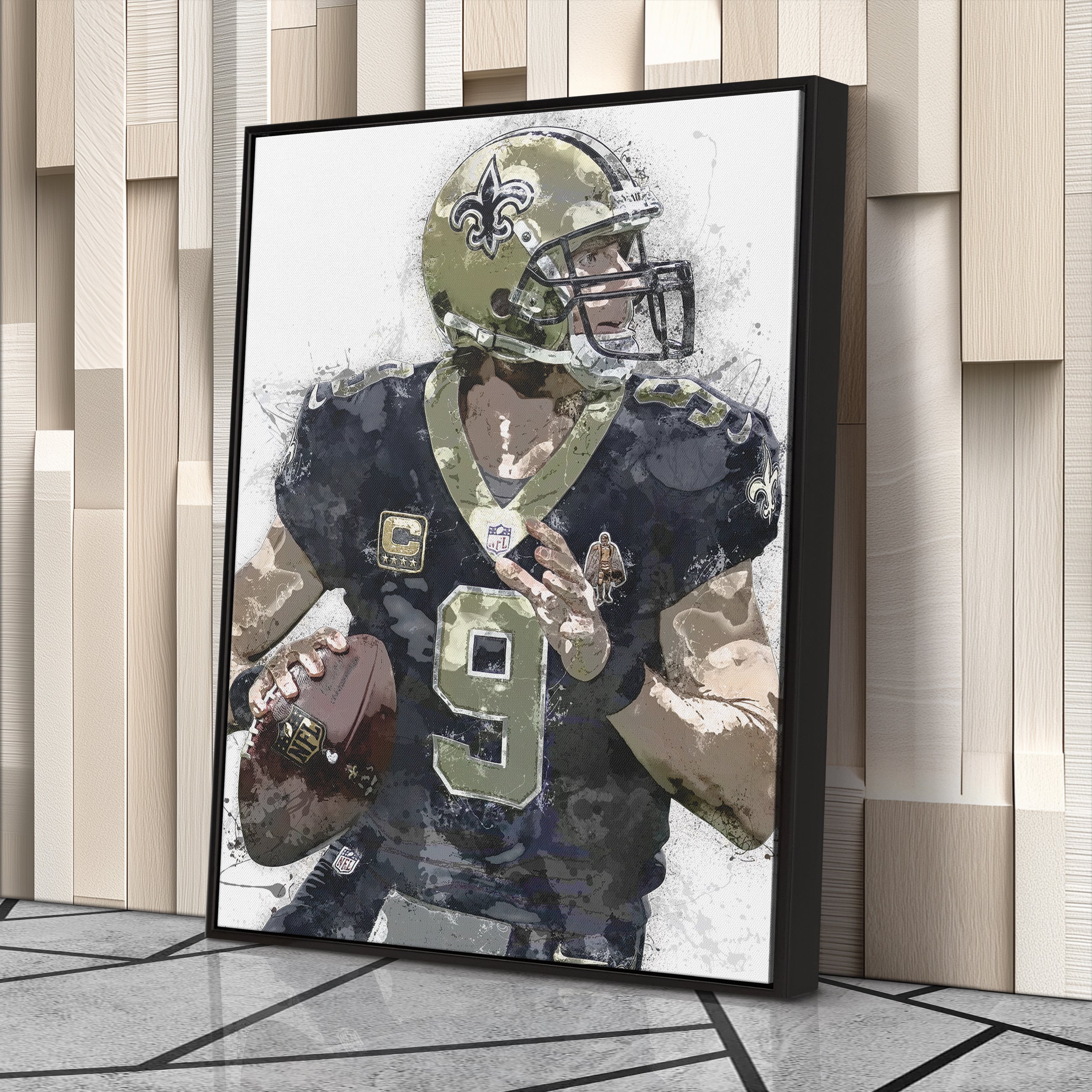 Drew Brees Canvas Art – New Orleans Saints Wall Decor