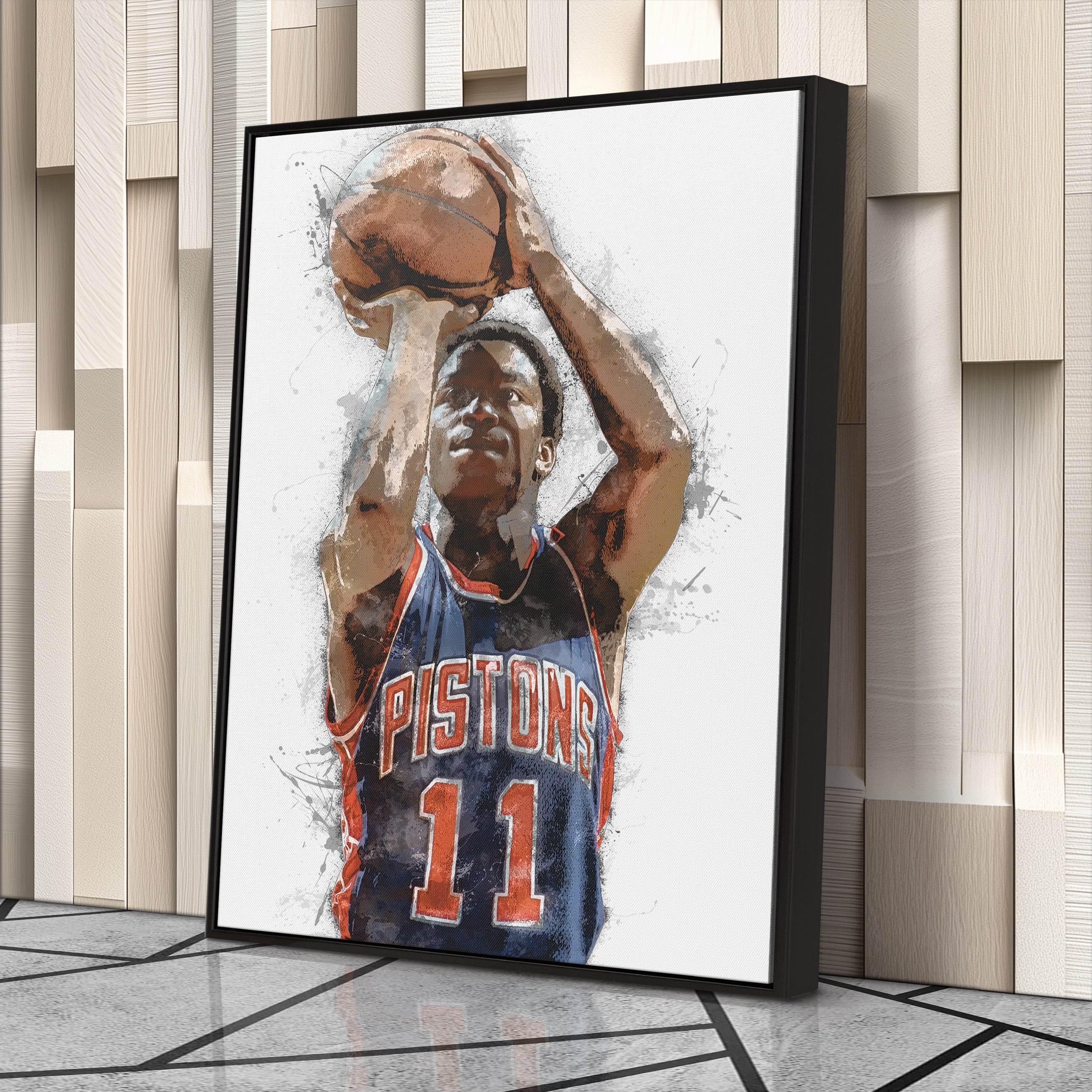Isiah Thomas Canvas Art – Detroit Pistons Wall Decor