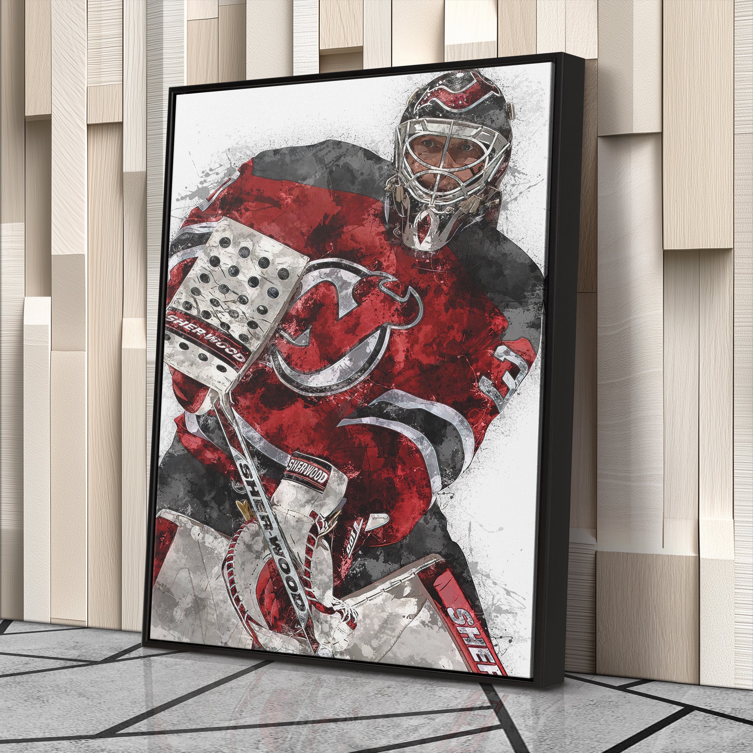 Martin Brodeur Canvas Art – New Jersey Devils Wall Decor