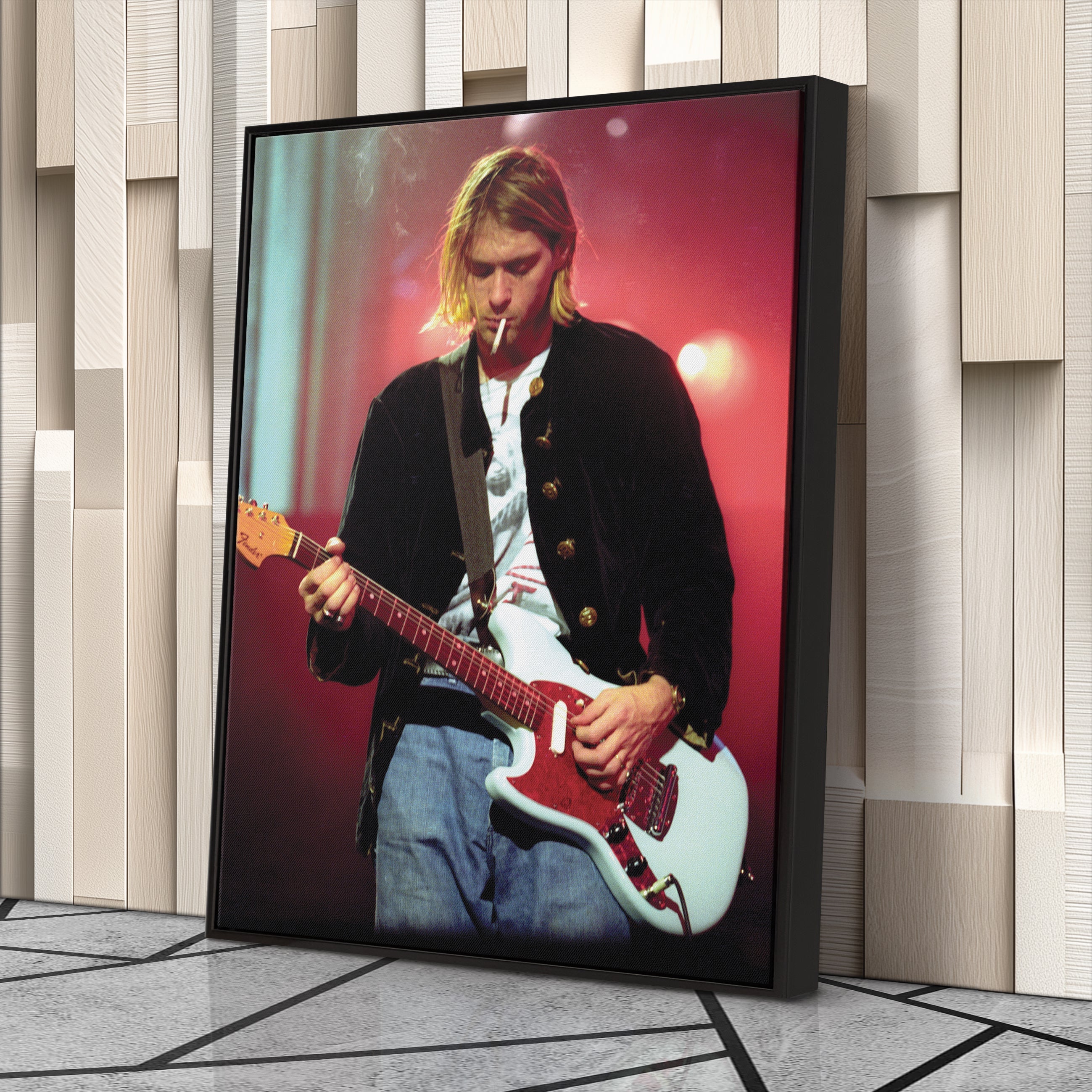 Kurt Cobain Canvas – Nirvana Rock Legend Wall Art