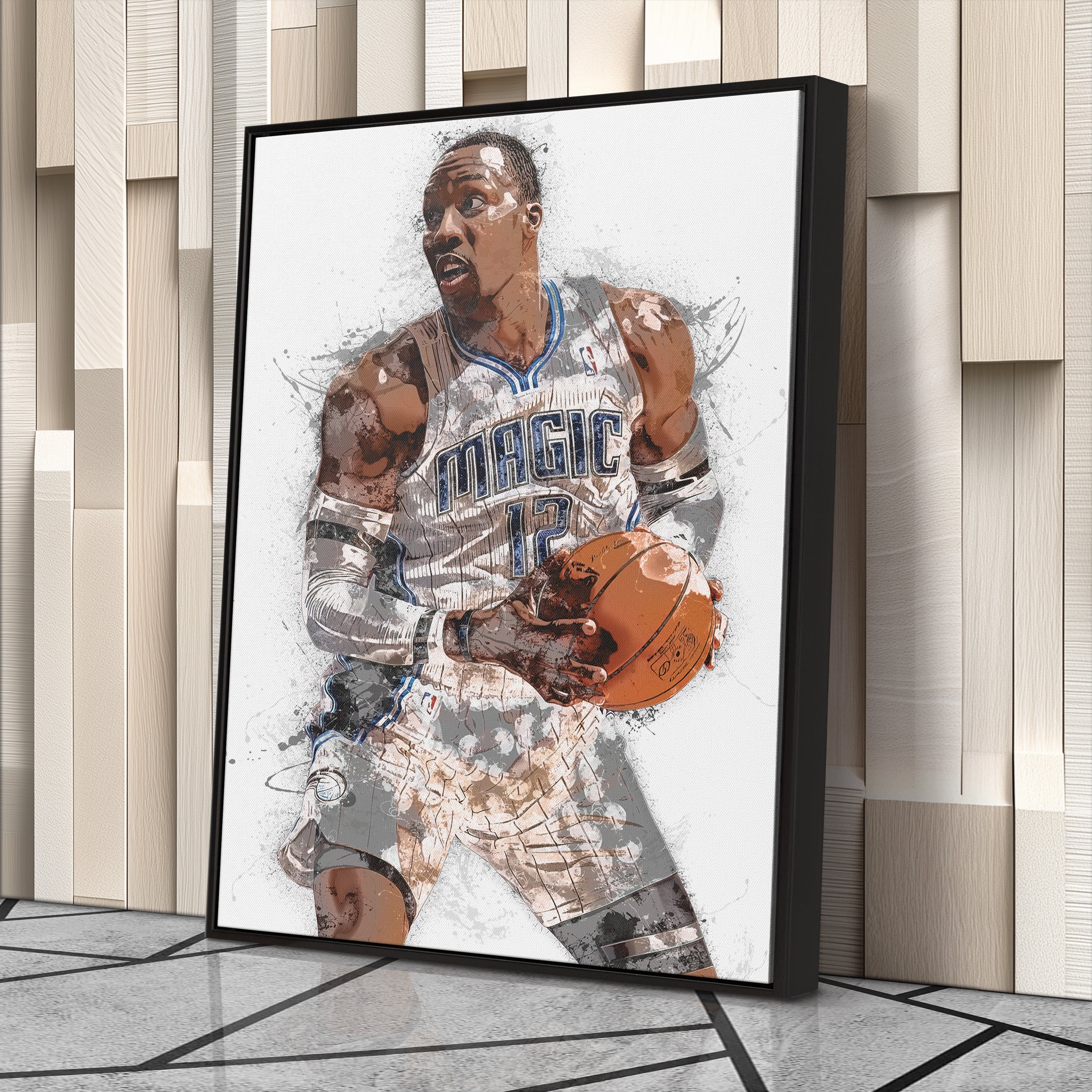 Dwight Howard Canvas Art – Orlando Magic Wall Decor