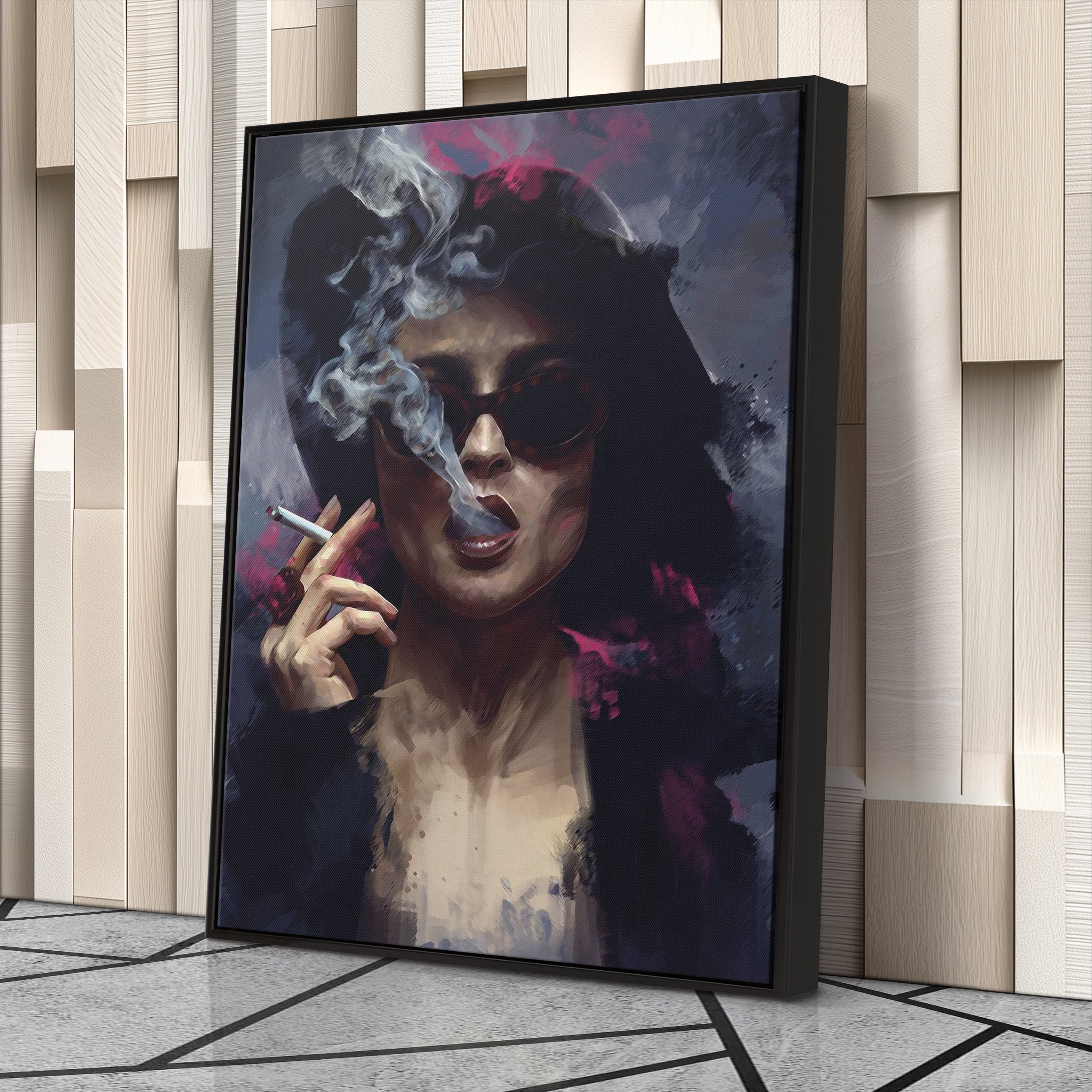 Marla Singer Canvas Art – Fight Club Movie Wall Decor
