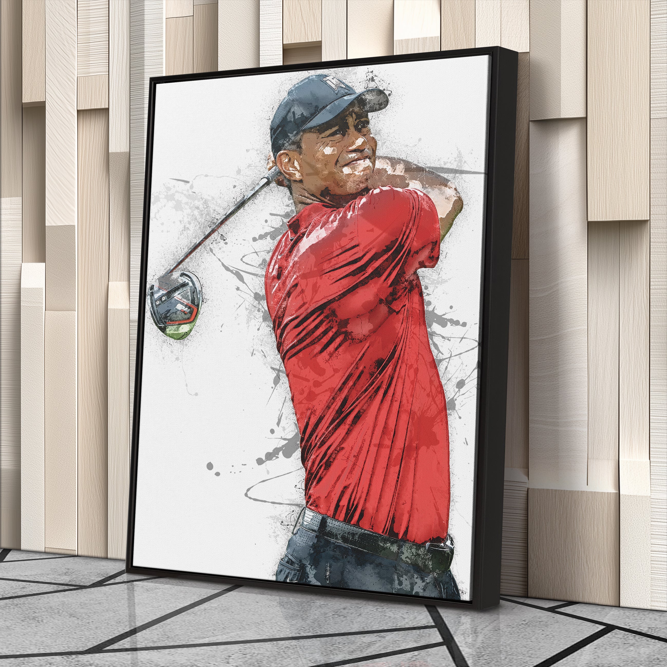 Tiger Woods Canvas Print – Masters Golf Wall Art Decor