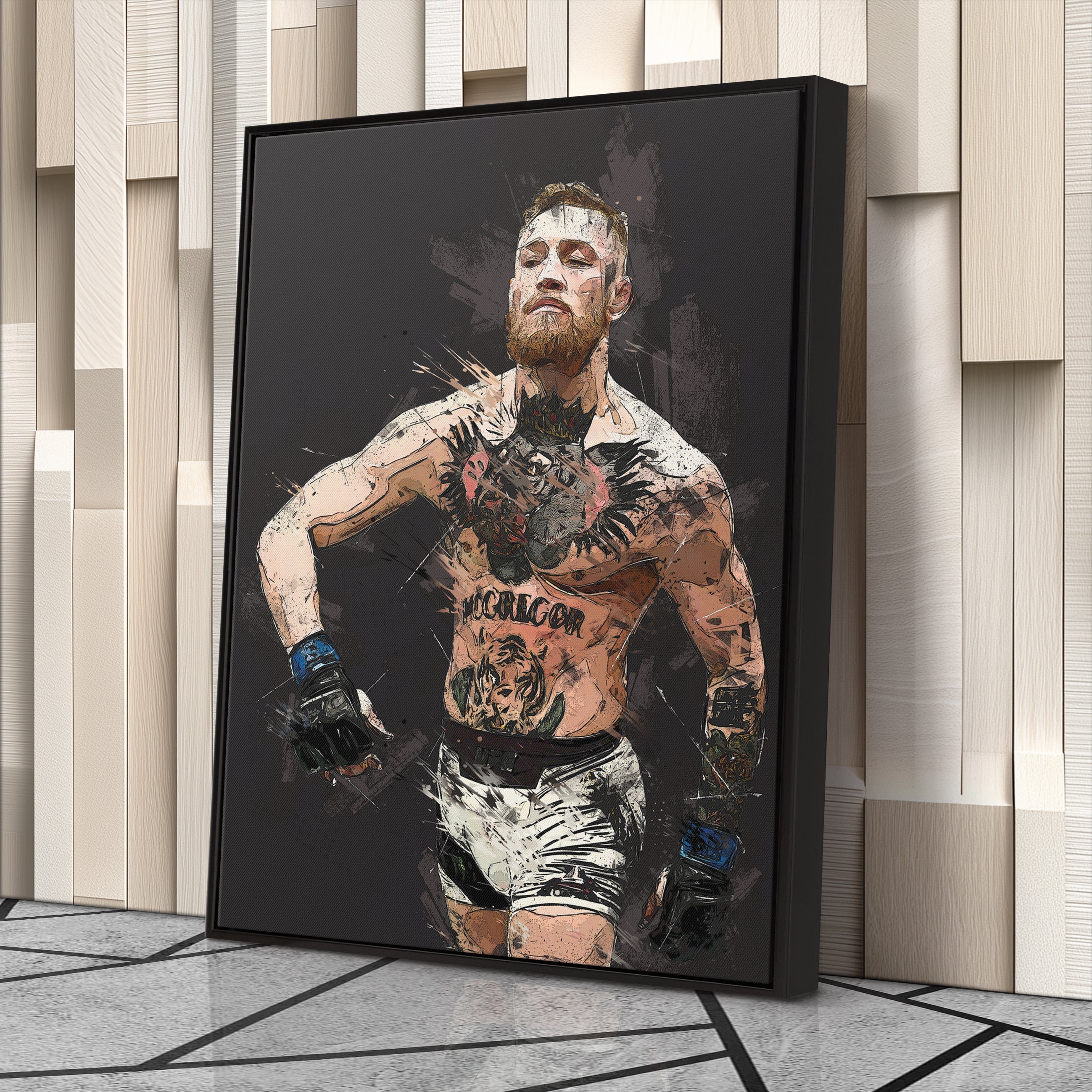 Conor McGregor Canvas Art – MMA Fighter Wall Decor