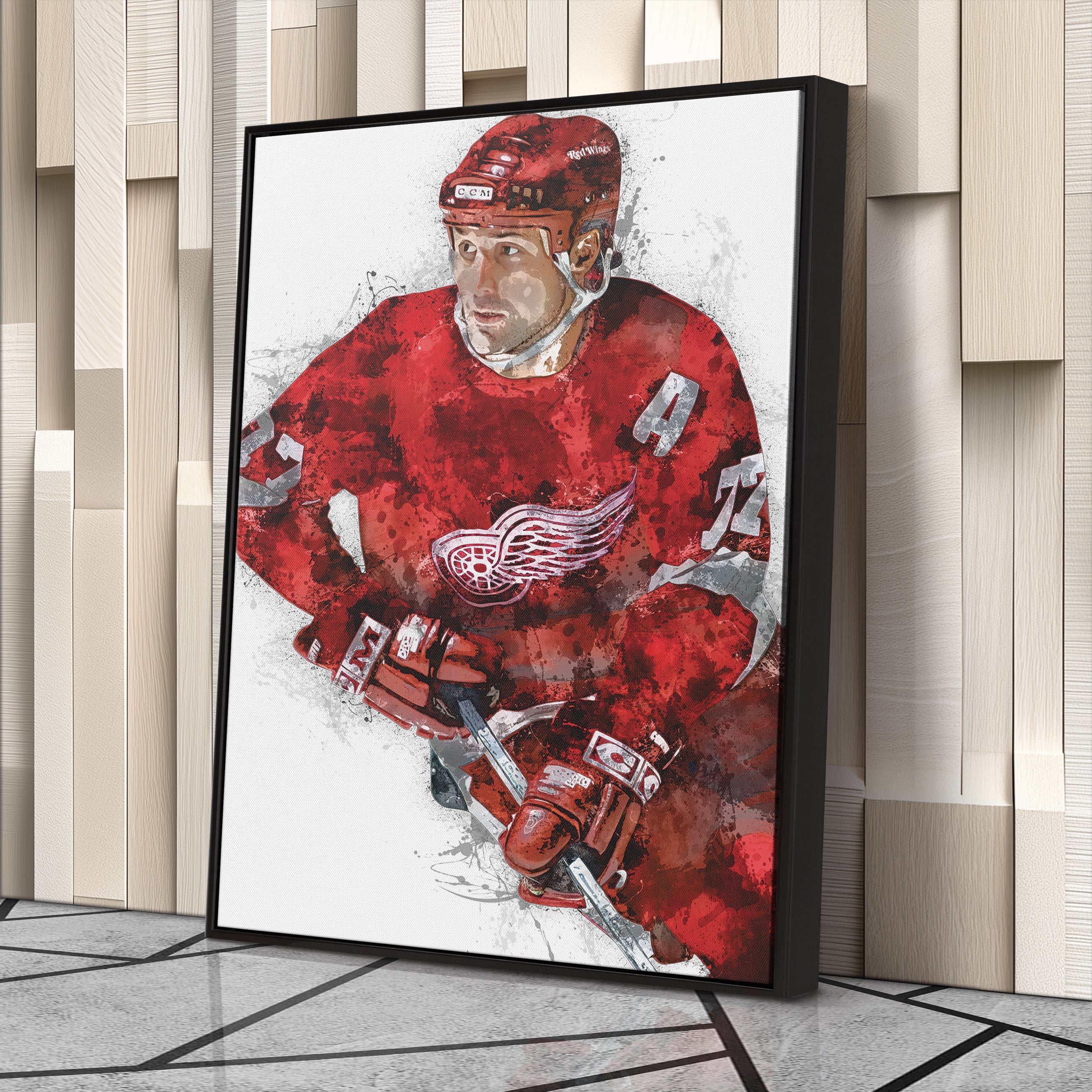 Paul Coffey Canvas Art – Detroit Red Wings Wall Decor