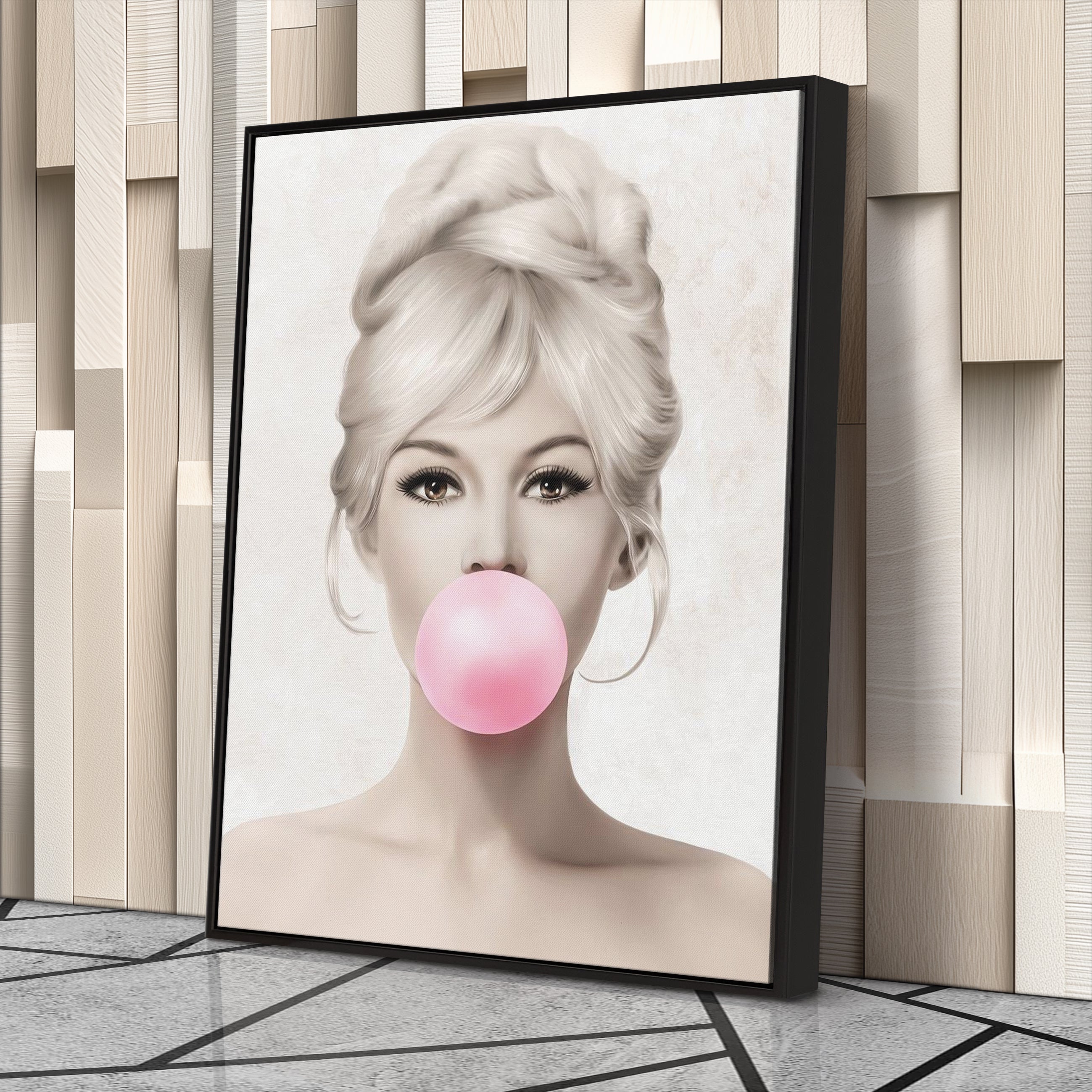 Brigitte Bardot Canvas Print – French Actress Wall Art for Home, Studio, or Salon