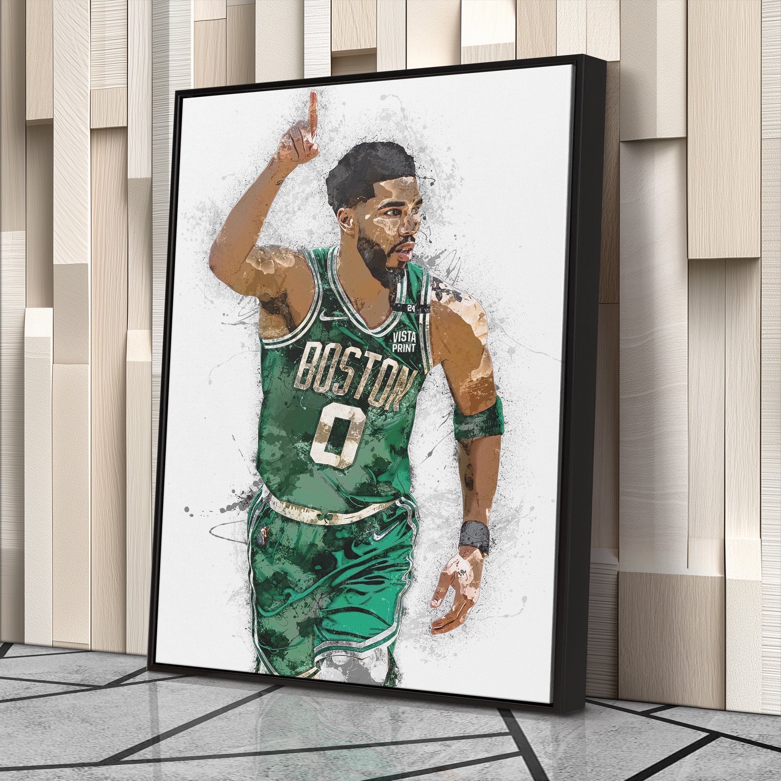 Jayson Tatum Canvas Art – Boston Celtics Superstar Wall Decor