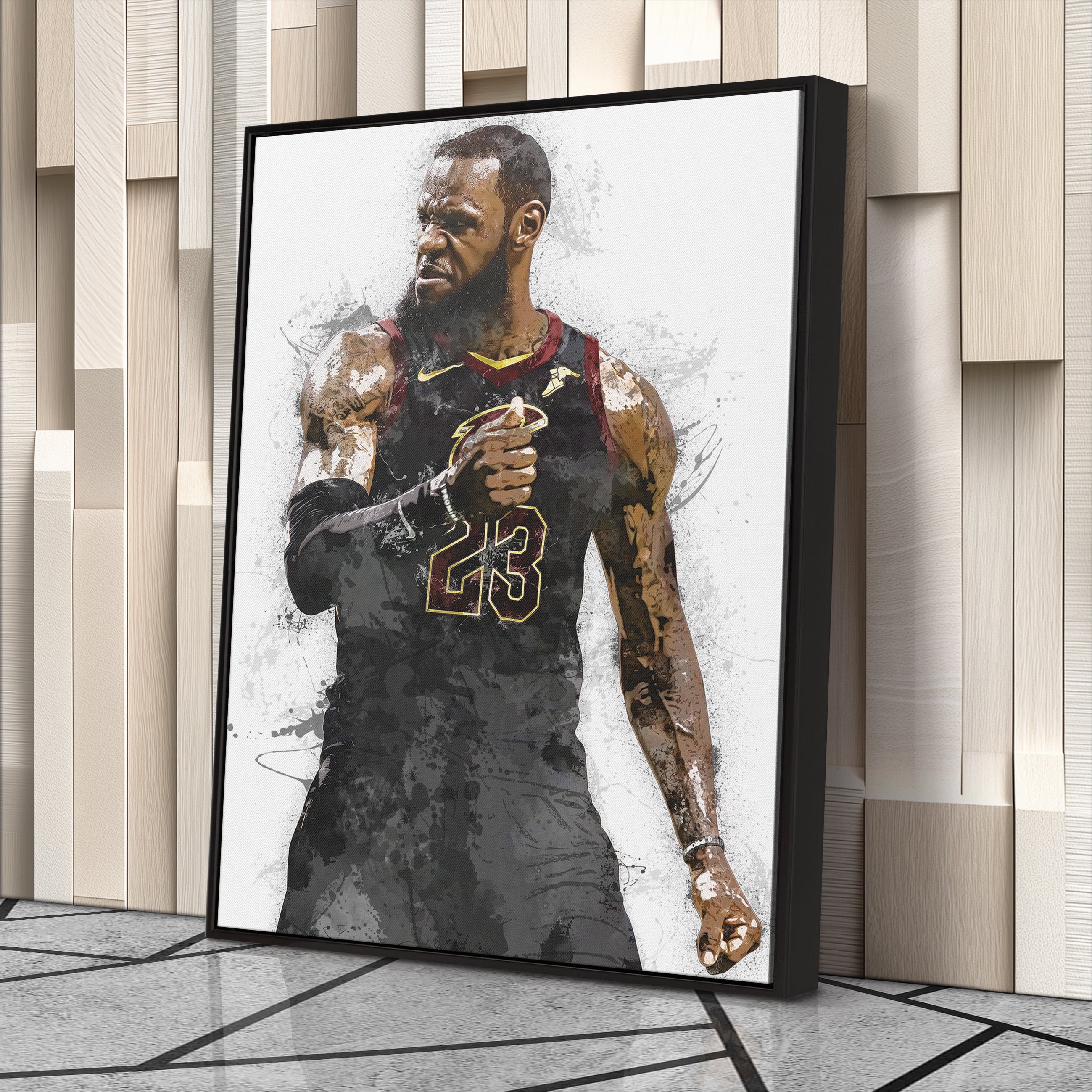 LeBron James Canvas Art – Cleveland Cavaliers Wall Decor
