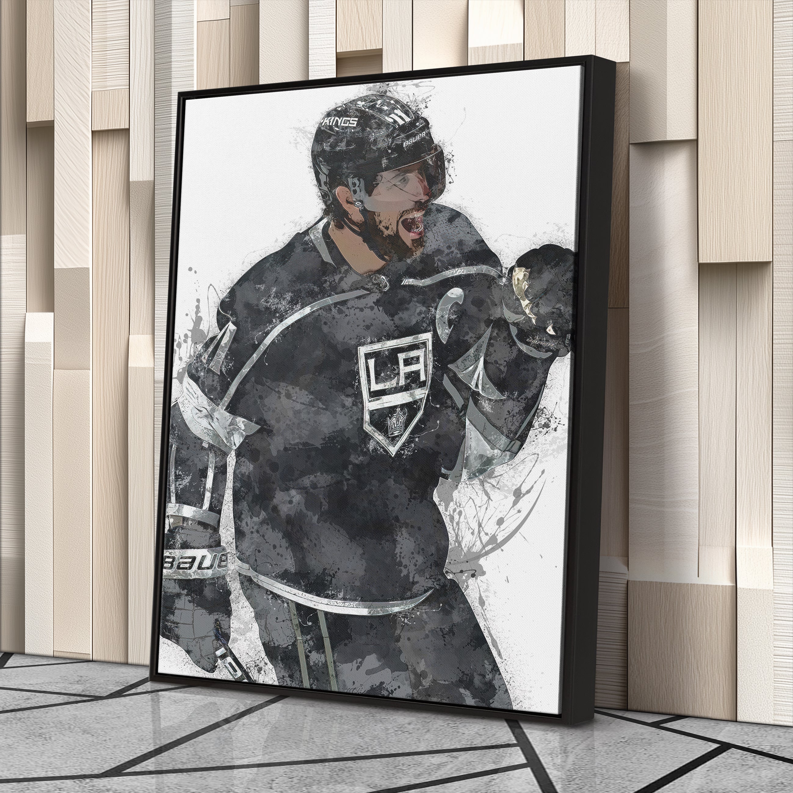 Anze Kopitar Canvas Art – Los Angeles Kings Wall Decor