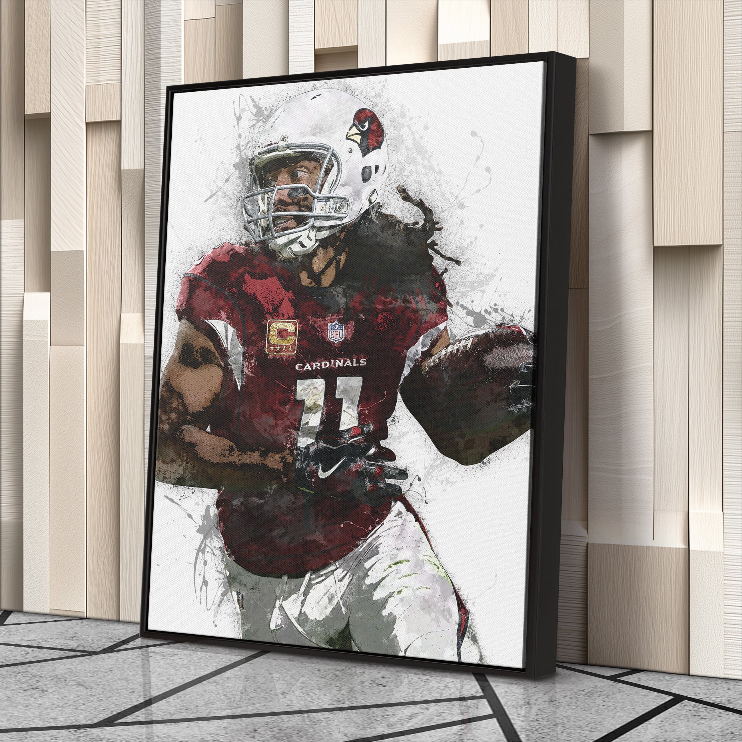 Larry Fitzgerald Canvas Art – Arizona Cardinals Wall Decor