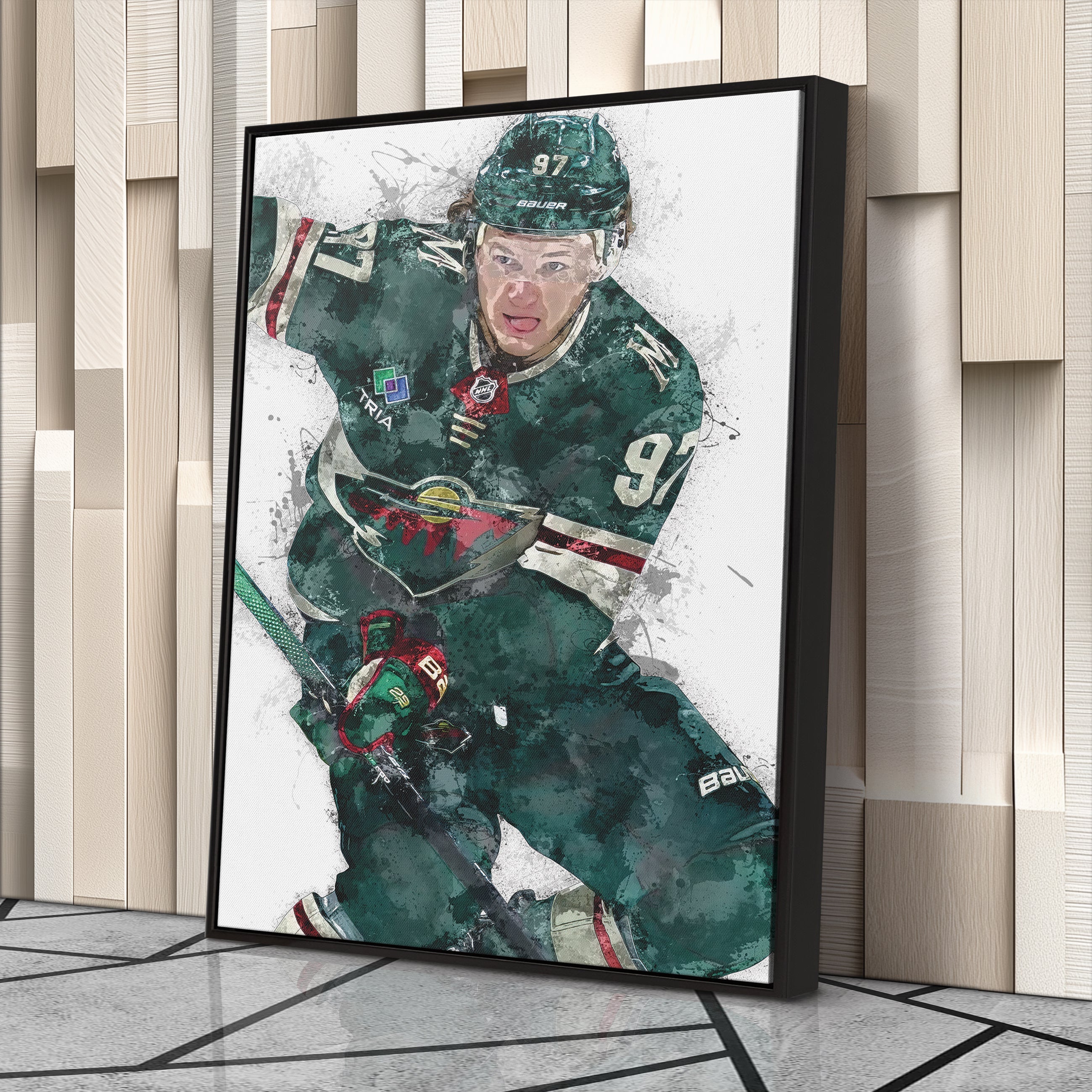 Kirill Kaprizov Canvas Art – Minnesota Wild Wall Decor