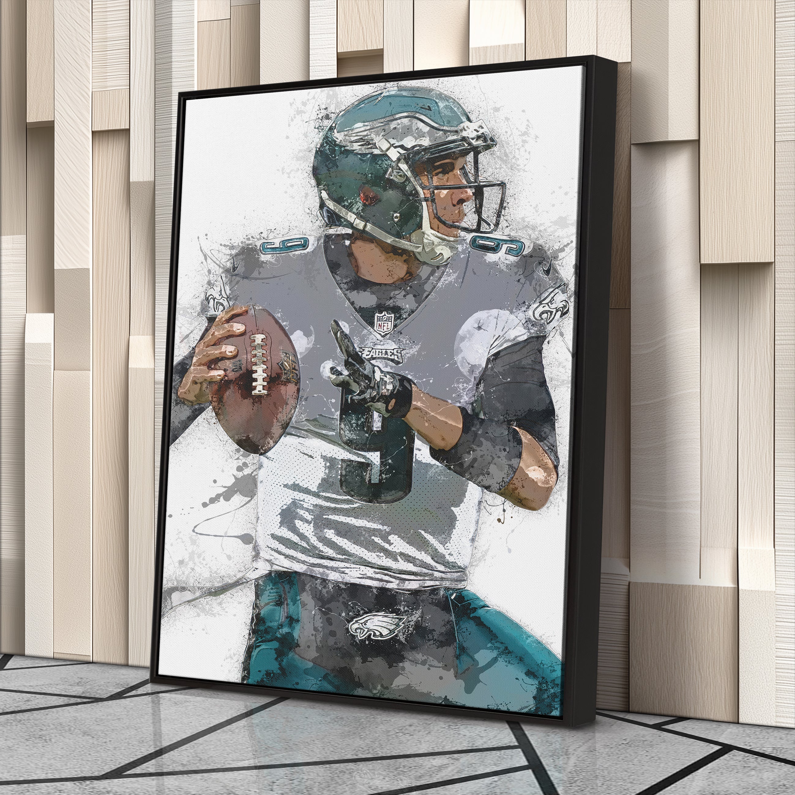 Nick Foles Canvas Art – Philadelphia Eagles Wall Decor