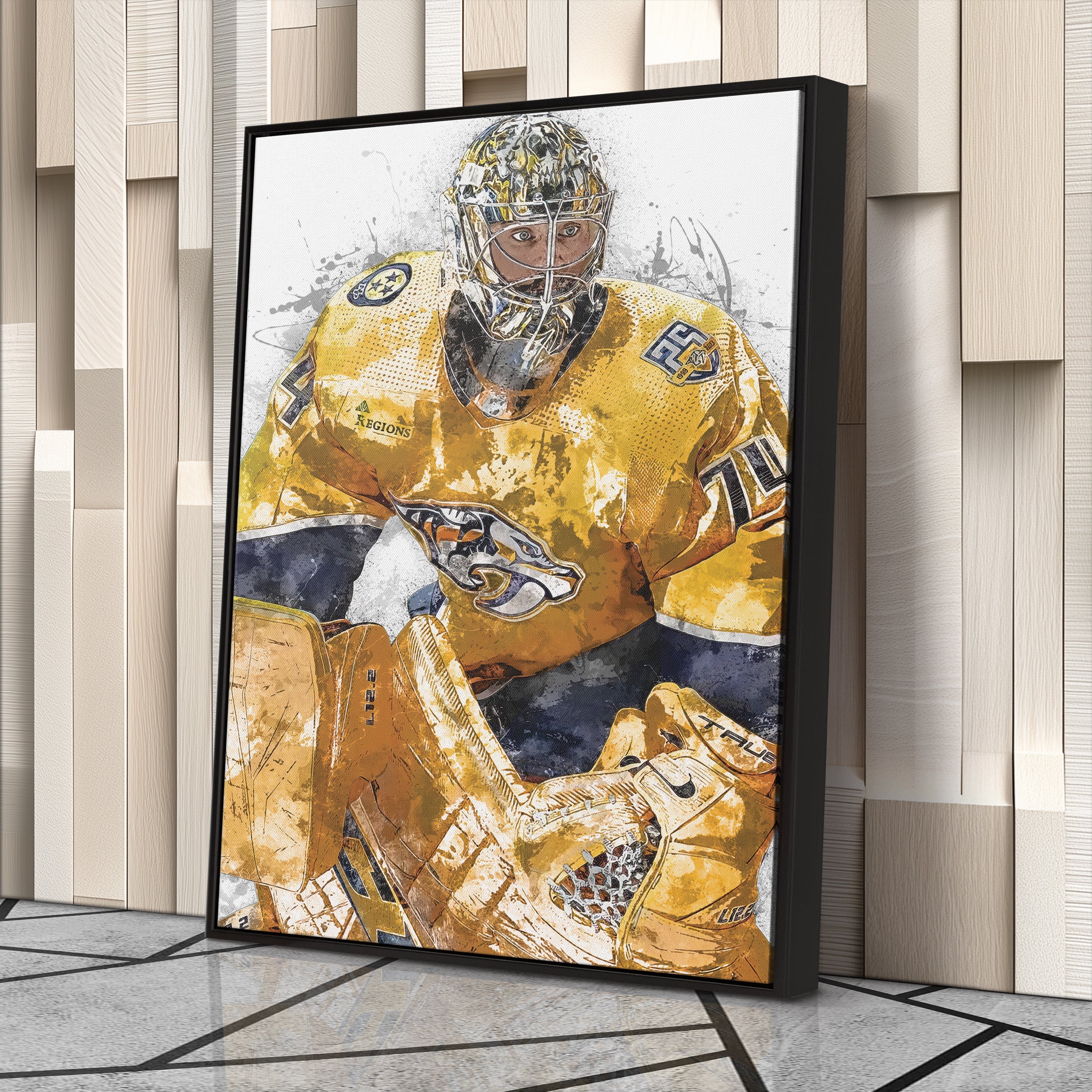 Juuse Saros Canvas Art – Nashville Predators Wall Decor