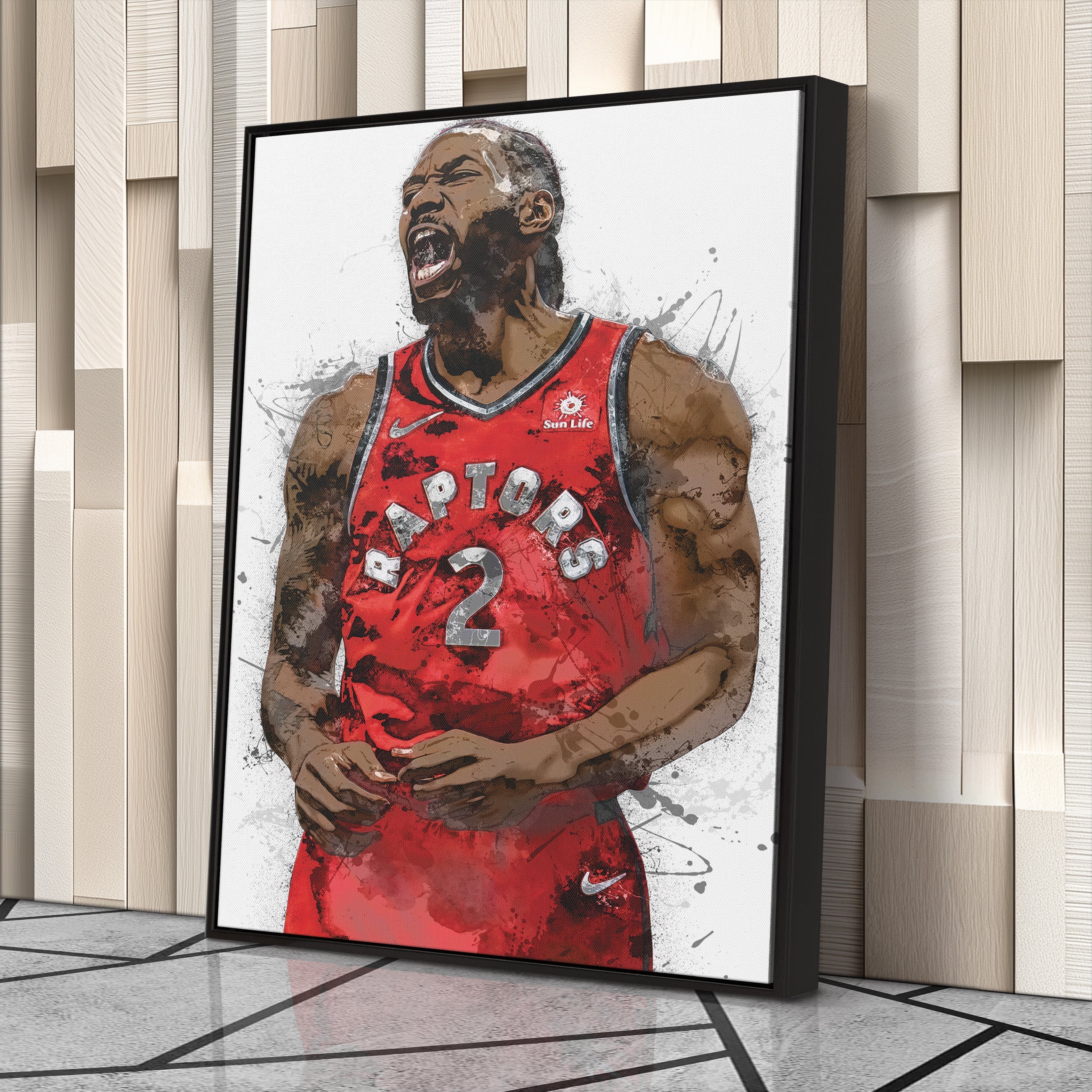 Kawhi Leonard Canvas Art – Toronto Raptors Wall Decor