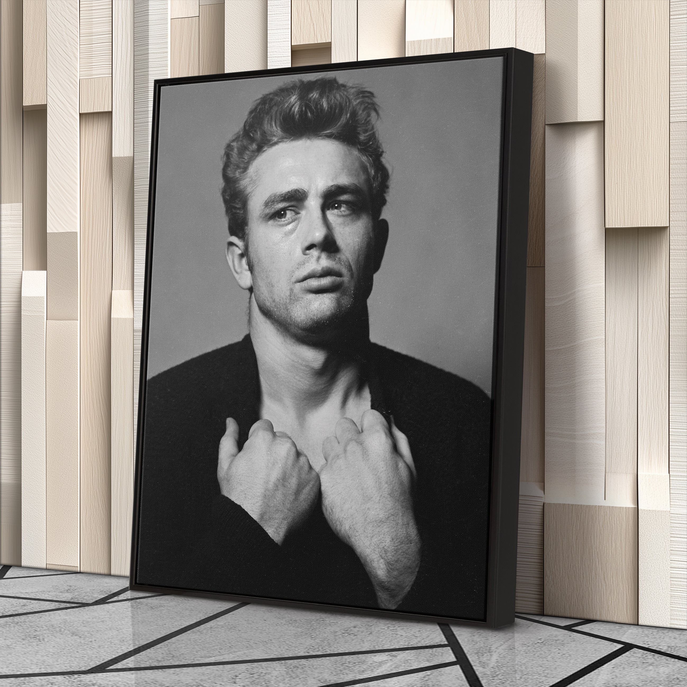 James Dean Canvas – Classic Hollywood Wall Art Gift for Film Buffs and Icon Lovers