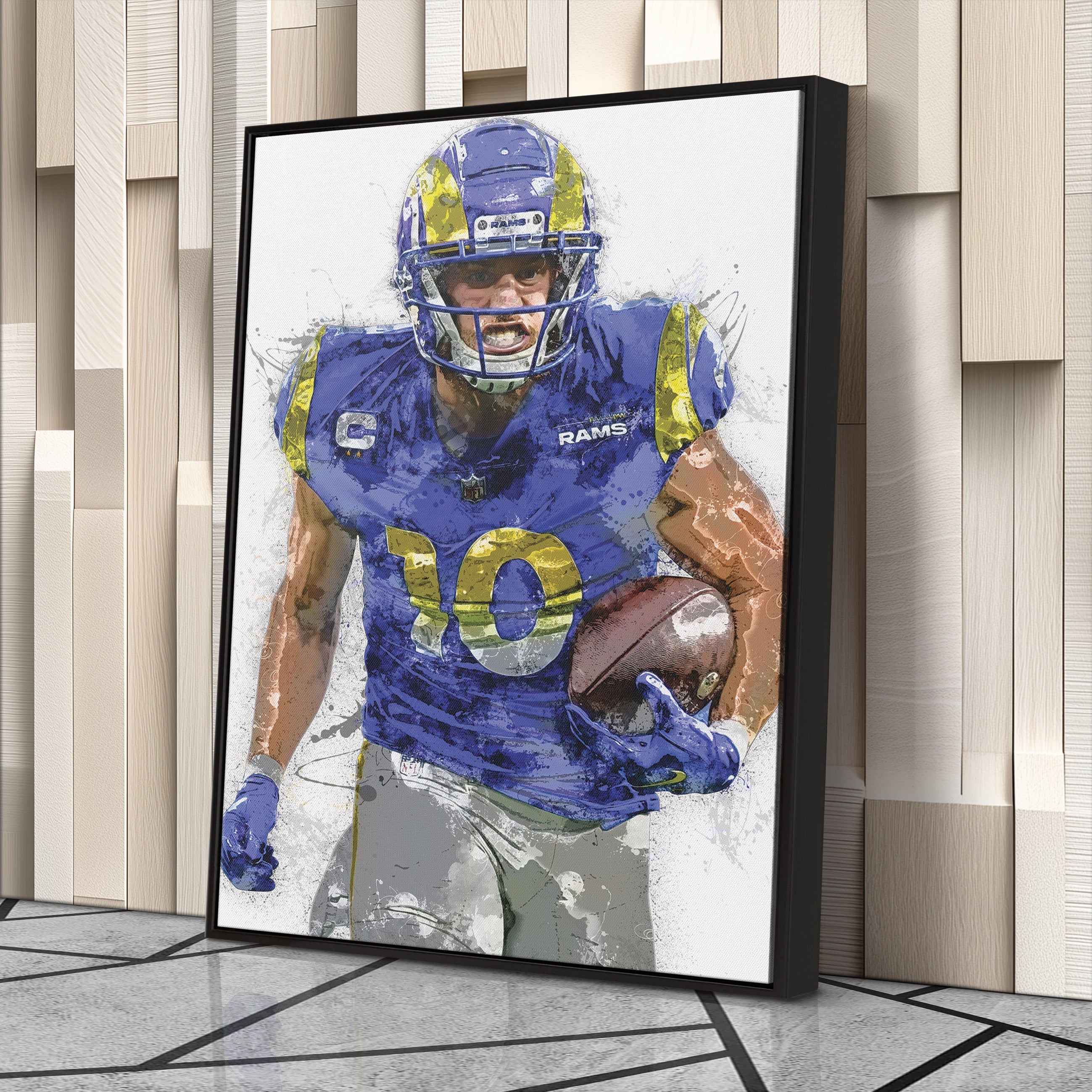Cooper Kupp Canvas Art – Los Angeles Rams Wall Decor