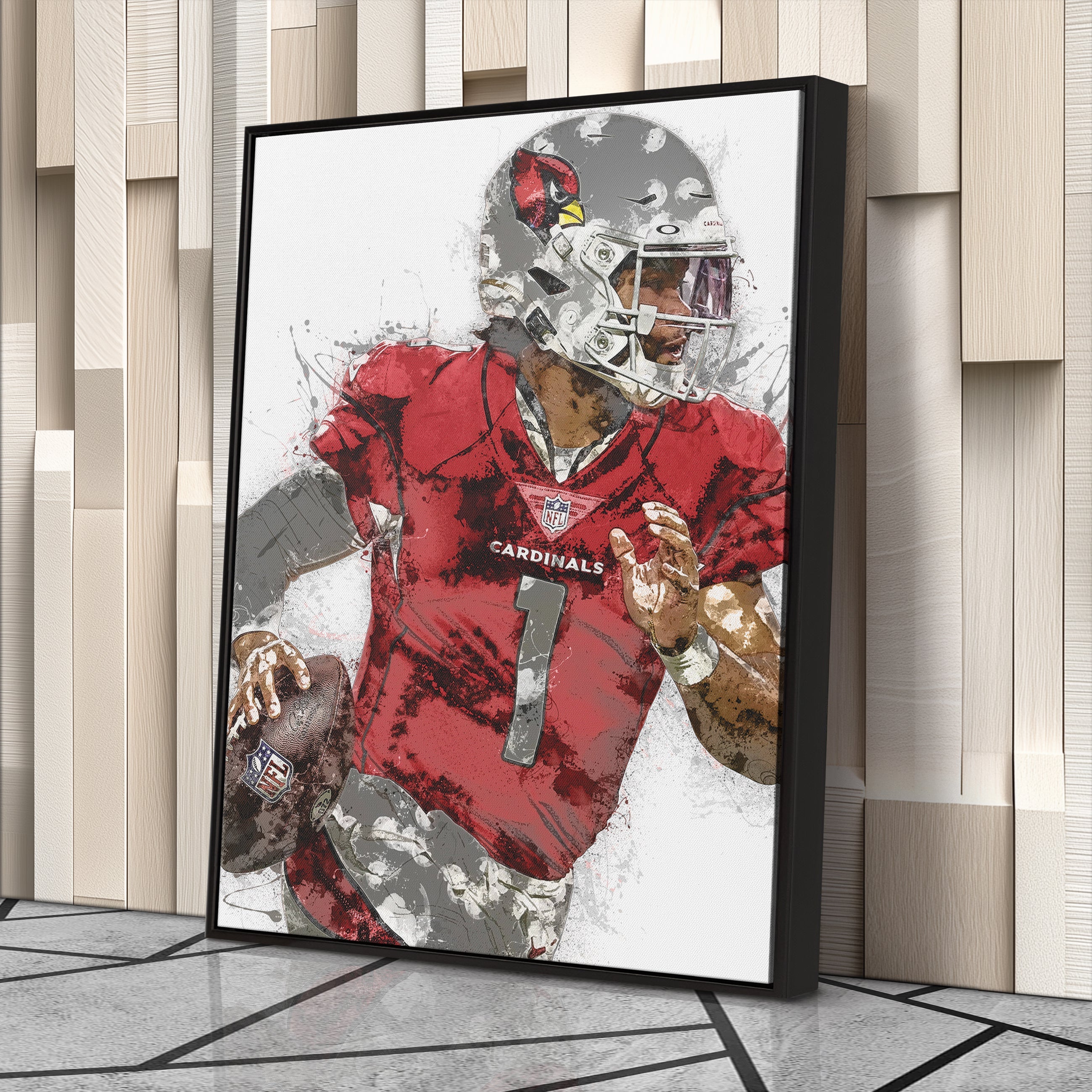 Kyler Murray Canvas Art – Arizona Cardinals Wall Decor