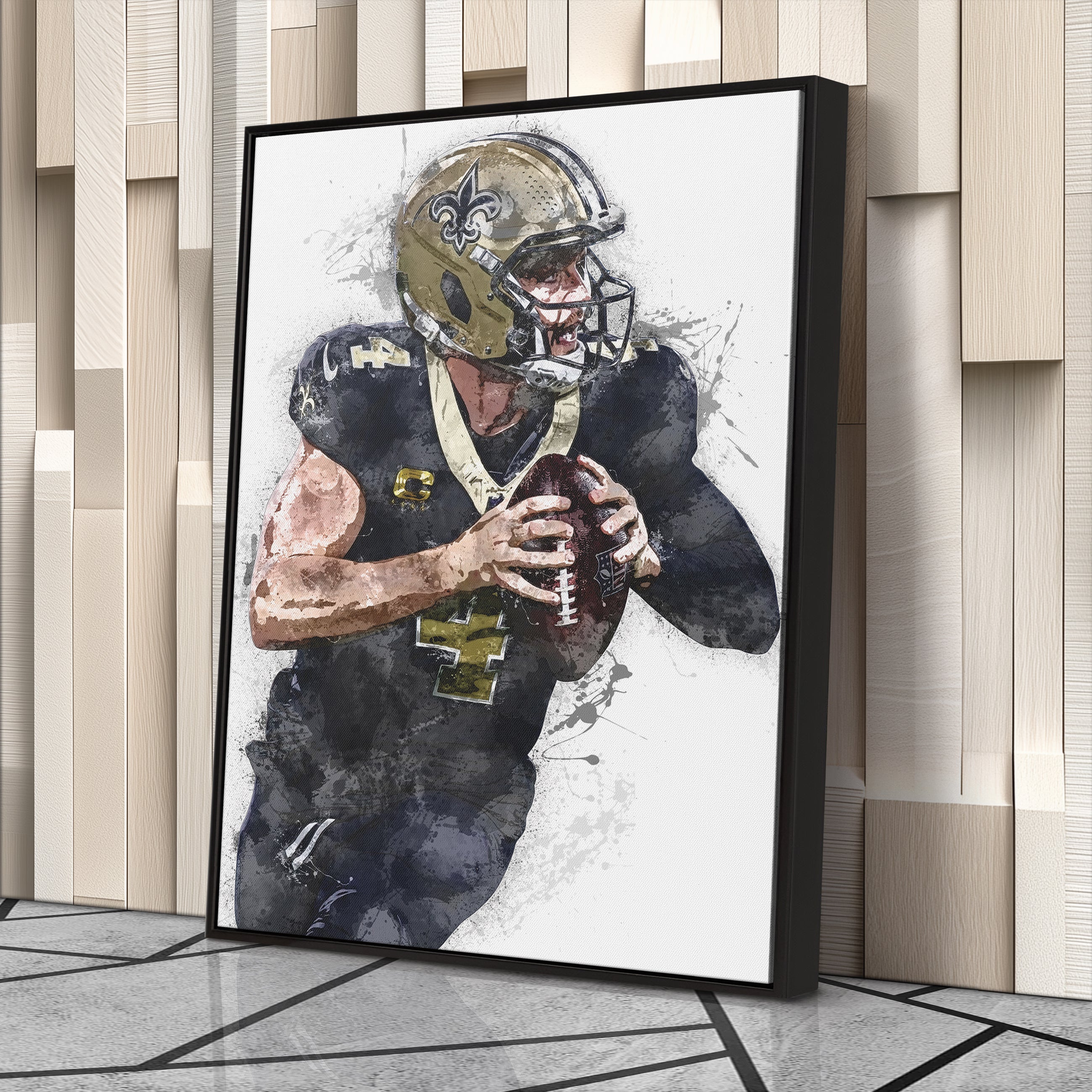 Derek Carr Canvas Art – New Orleans Saints Wall Decor