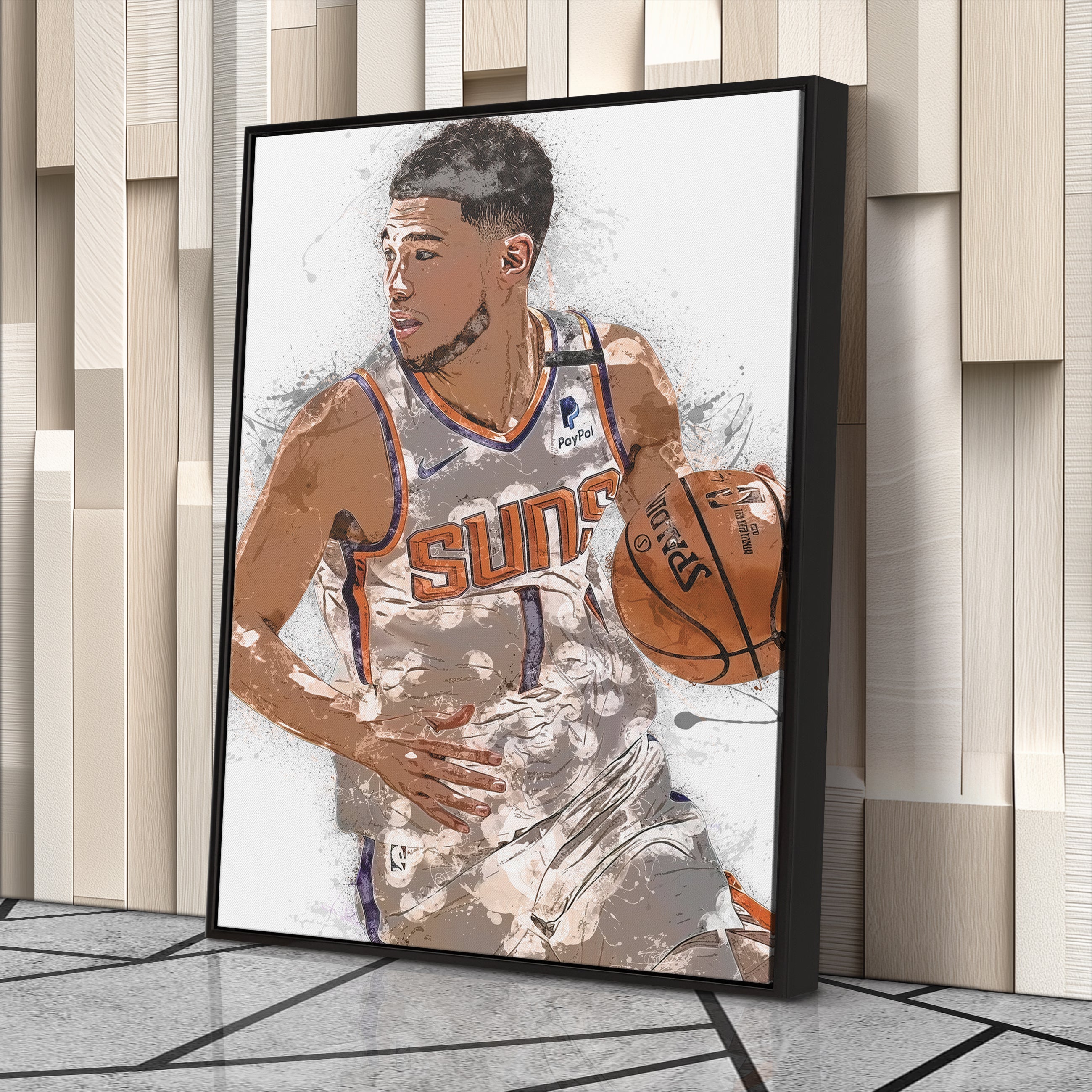 Devin Booker Canvas Art – Phoenix Suns Superstar Wall Decor
