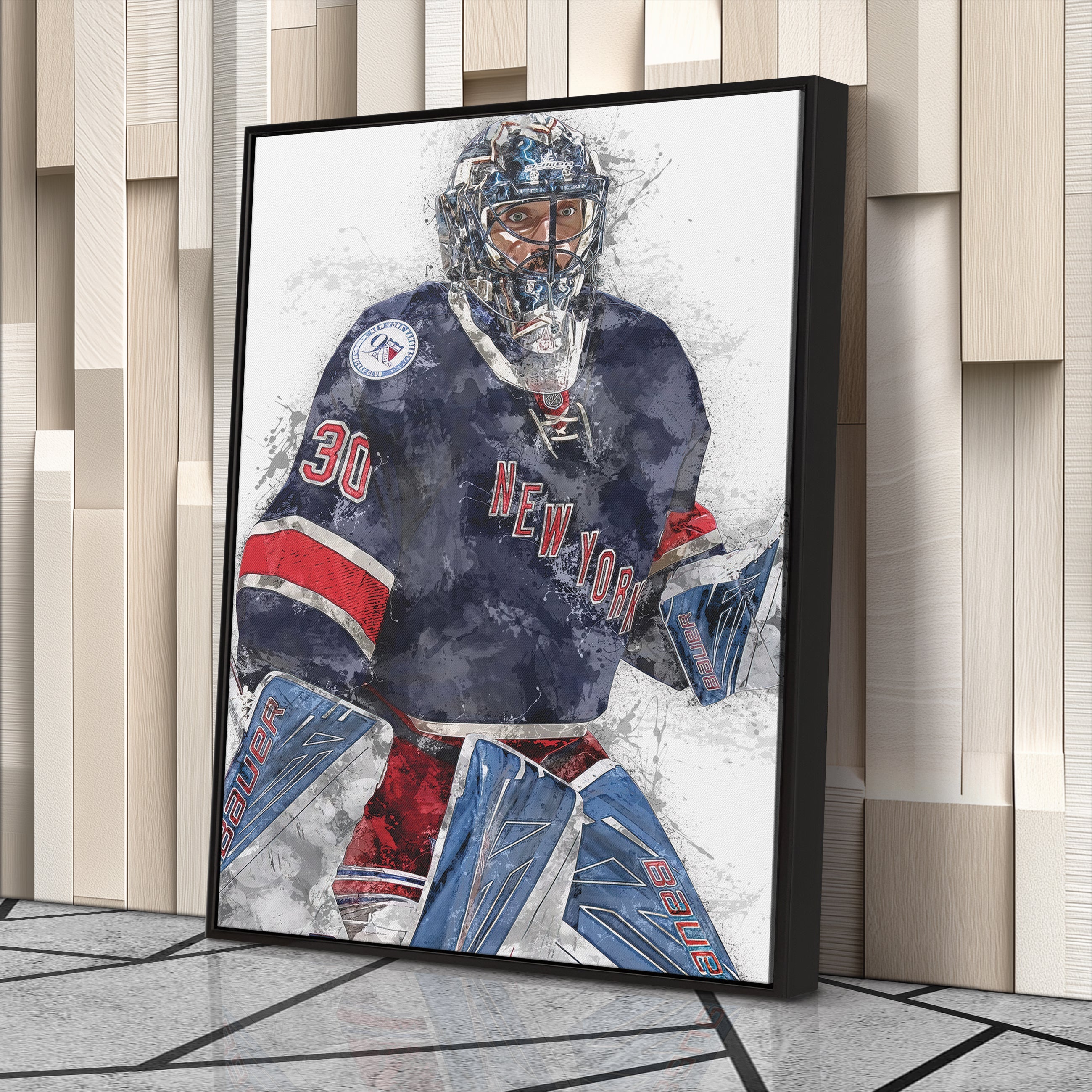 Henrik Lundqvist Canvas Art – New York Rangers Wall Decor