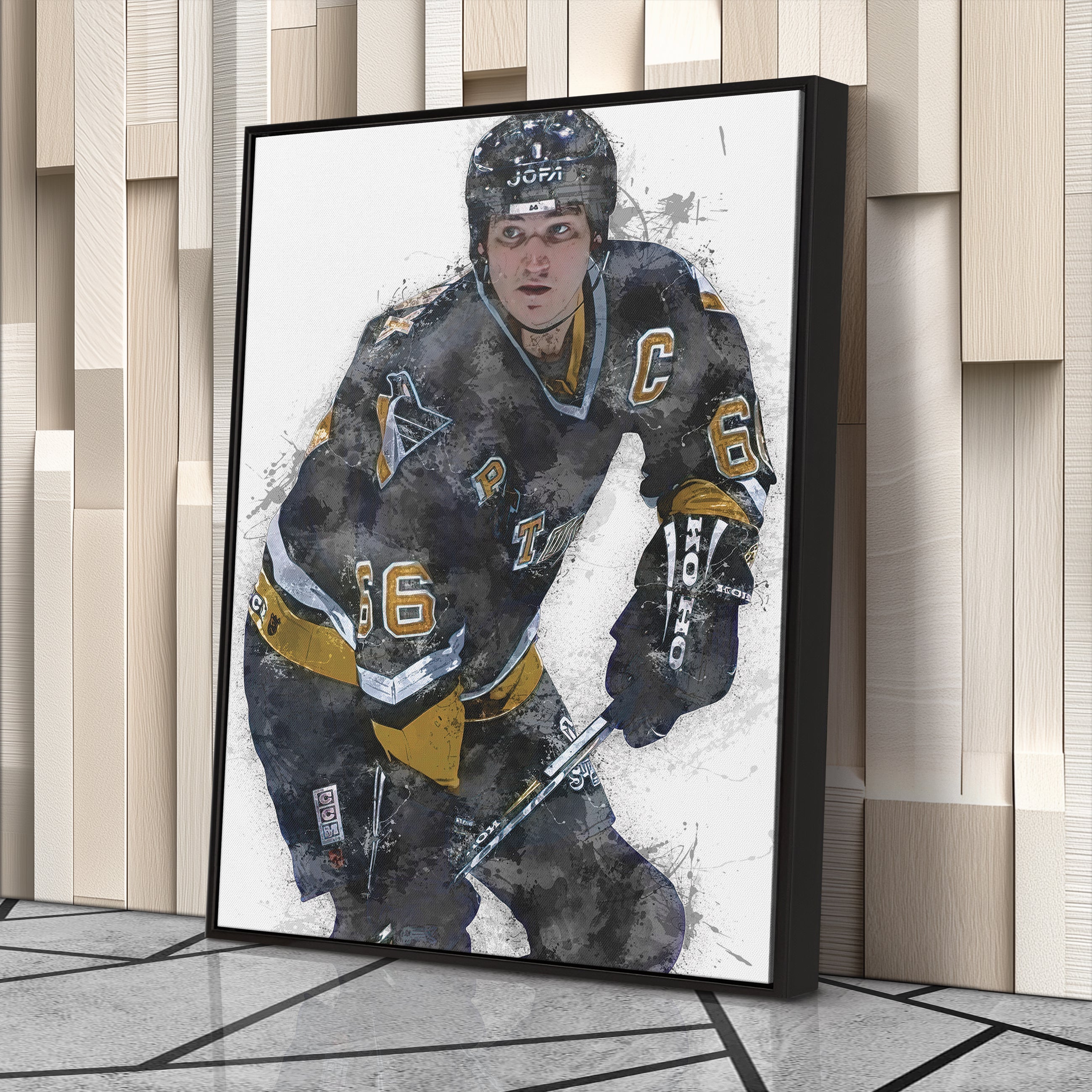 Mario Lemieux Canvas Art – Pittsburgh Penguins Wall Decor