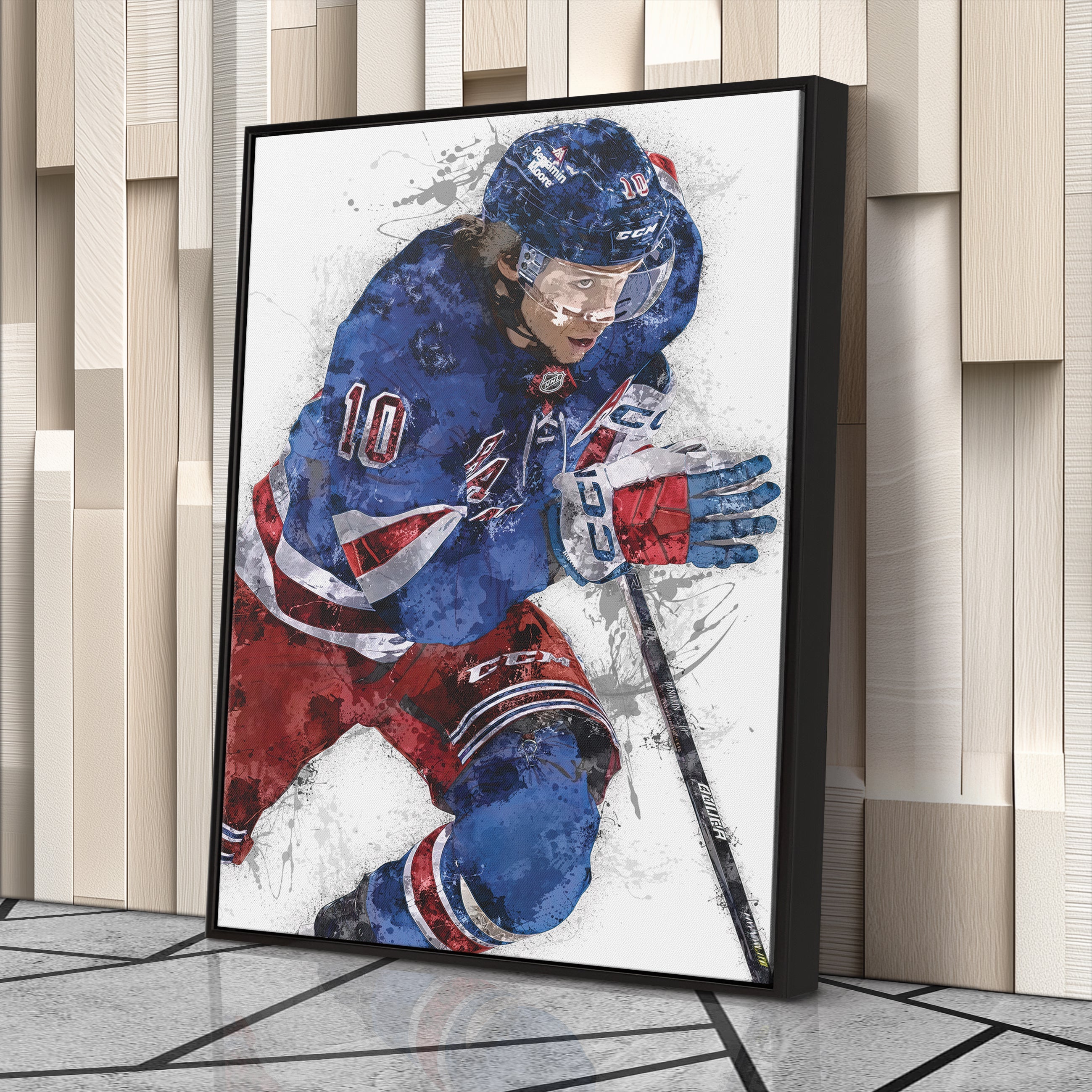 Artemi Panarin Canvas Art – New York Rangers Wall Decor