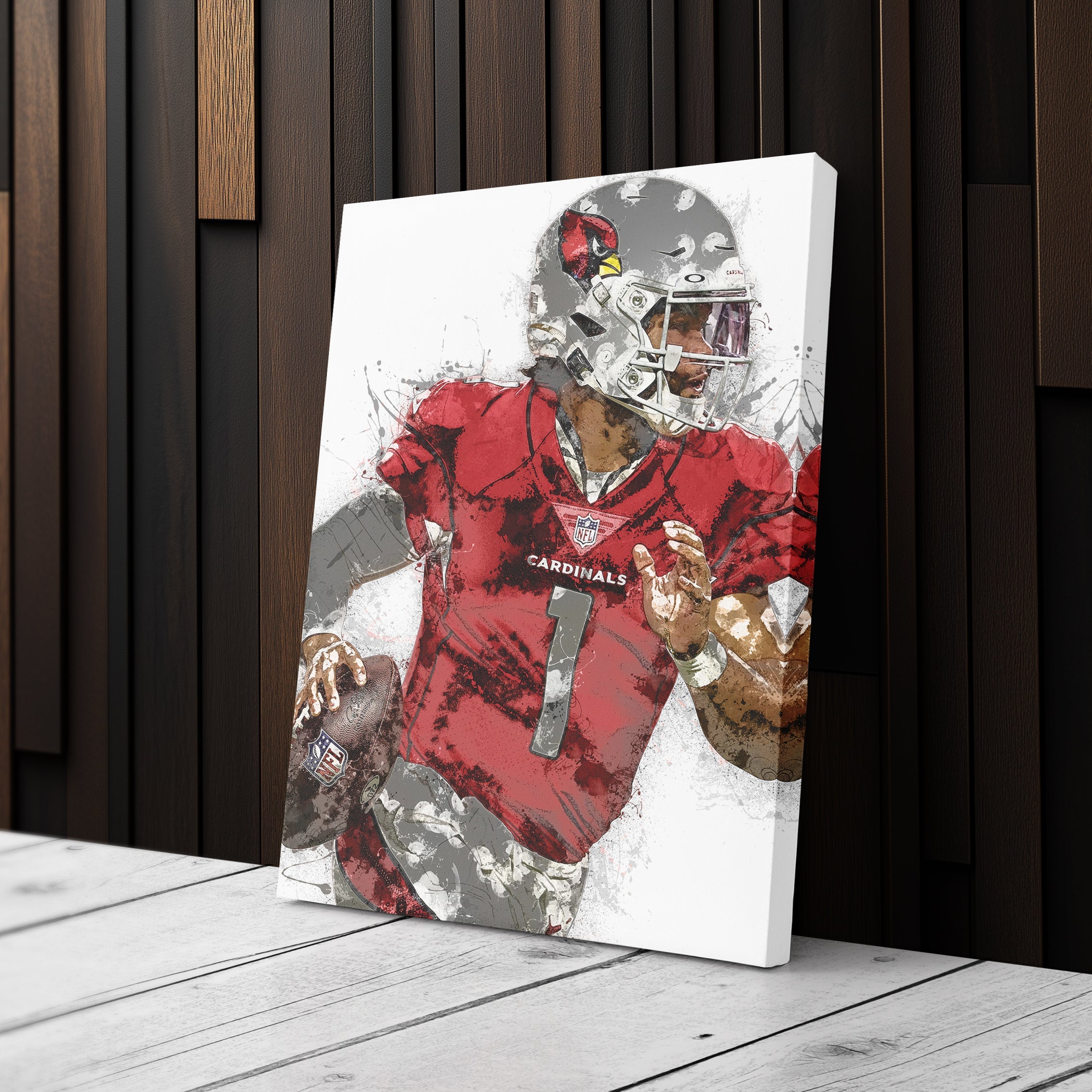 Kyler Murray Canvas Art – Arizona Cardinals Wall Decor
