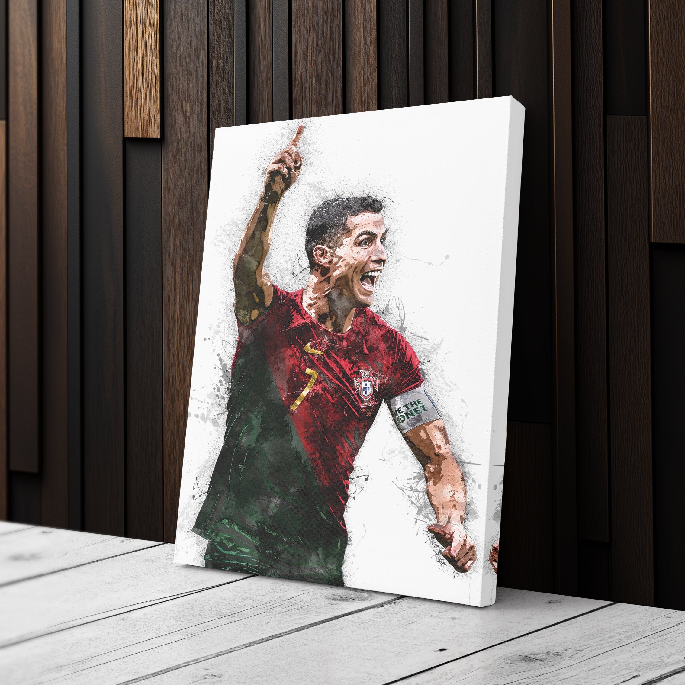 Cristiano Ronaldo Canvas Art – Portugal National Team Wall Decor