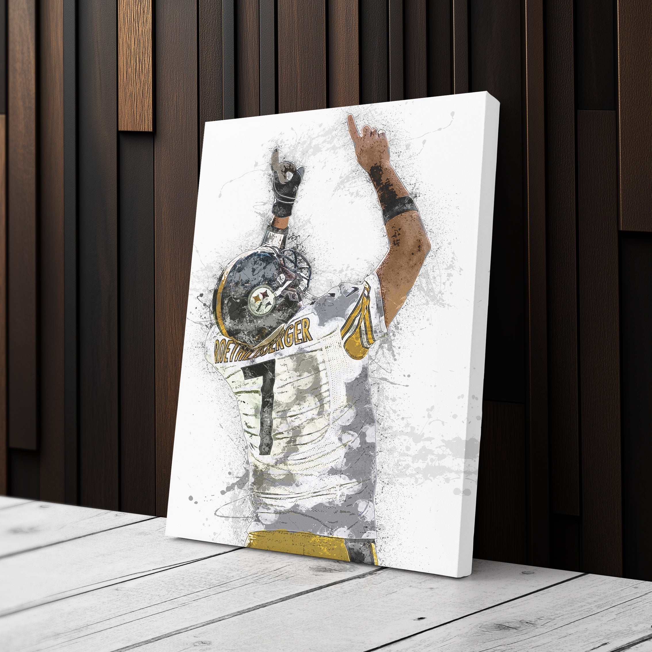 Ben Roethlisberger Canvas Art – Pittsburgh Steelers Wall Decor