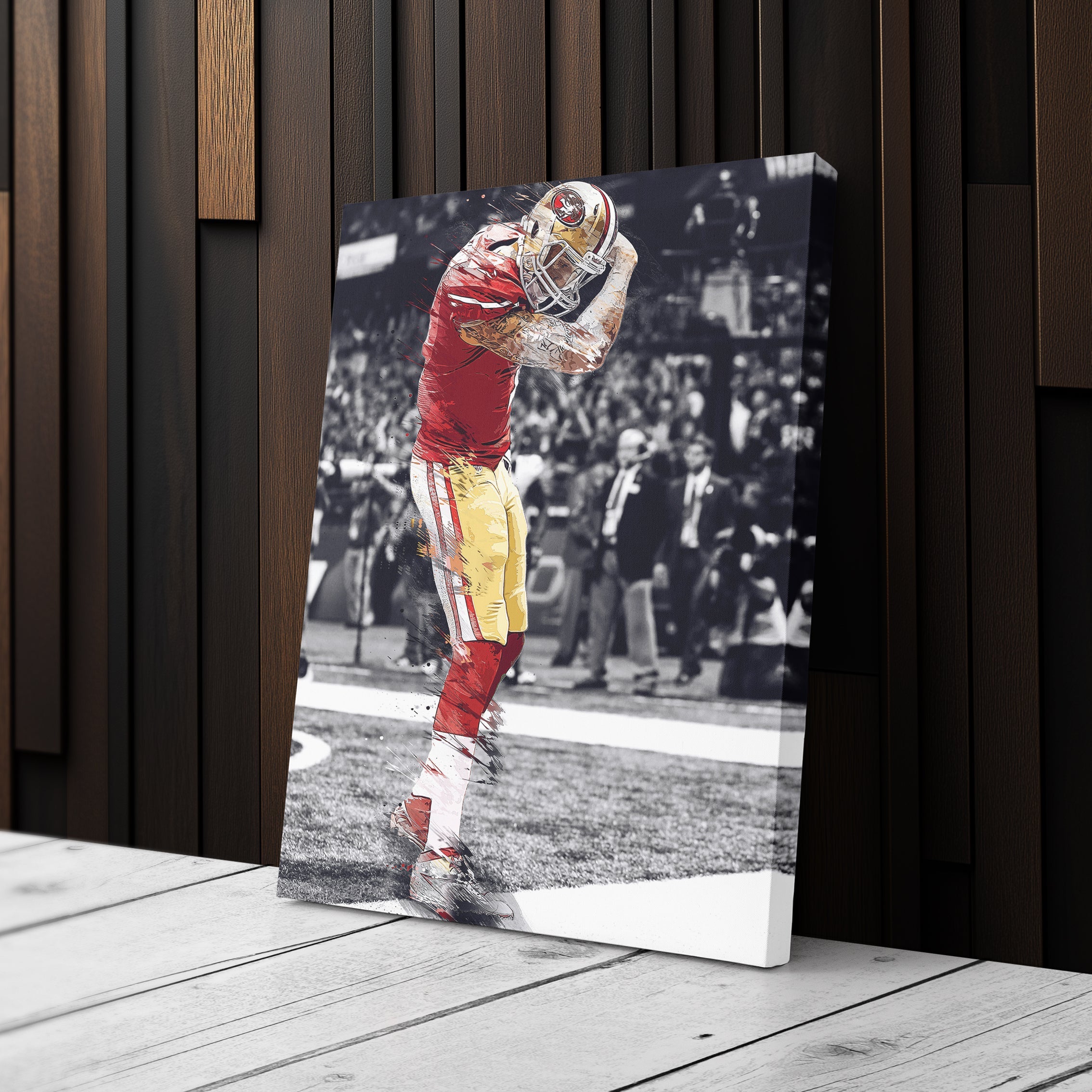 Colin Kaepernick Canvas Art – 49ers Celebration Wall Decor