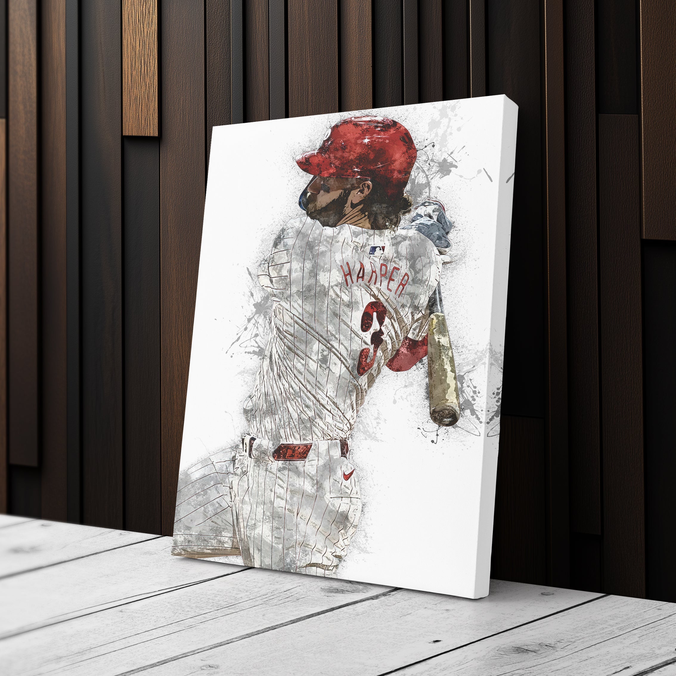 Bryce Harper Canvas Art – Philadelphia Phillies Wall Decor