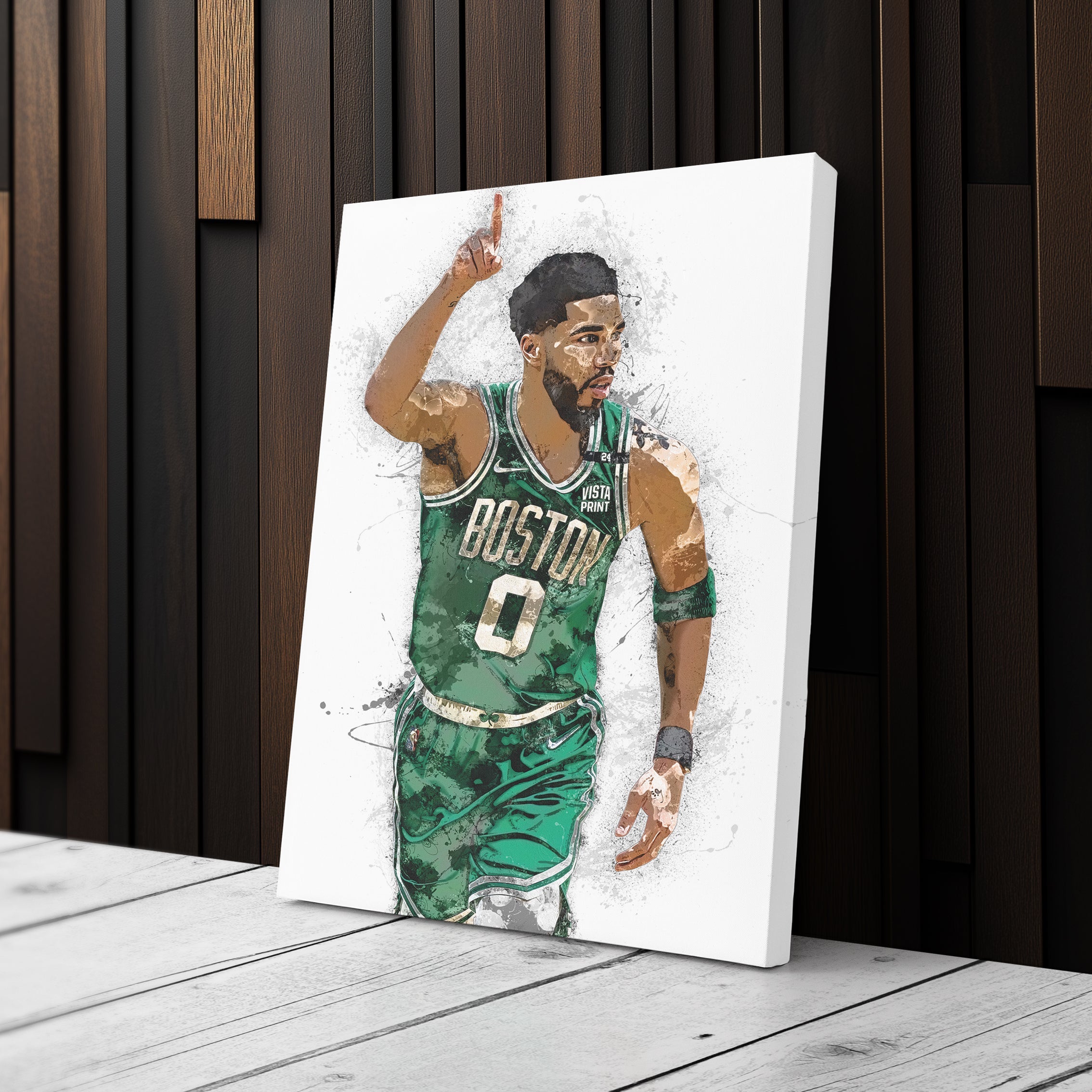 Jayson Tatum Canvas Art – Boston Celtics Superstar Wall Decor