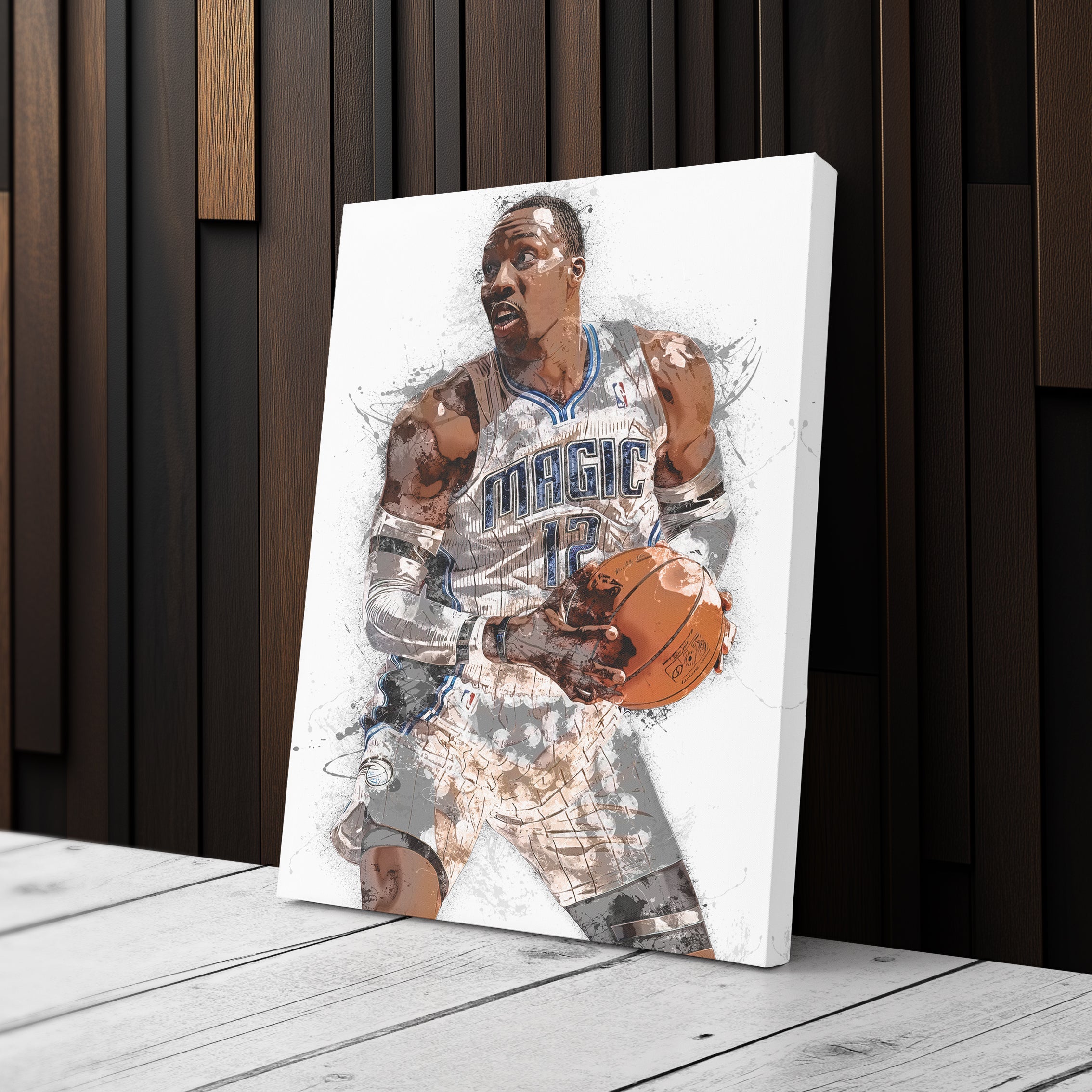 Dwight Howard Canvas Art – Orlando Magic Wall Decor