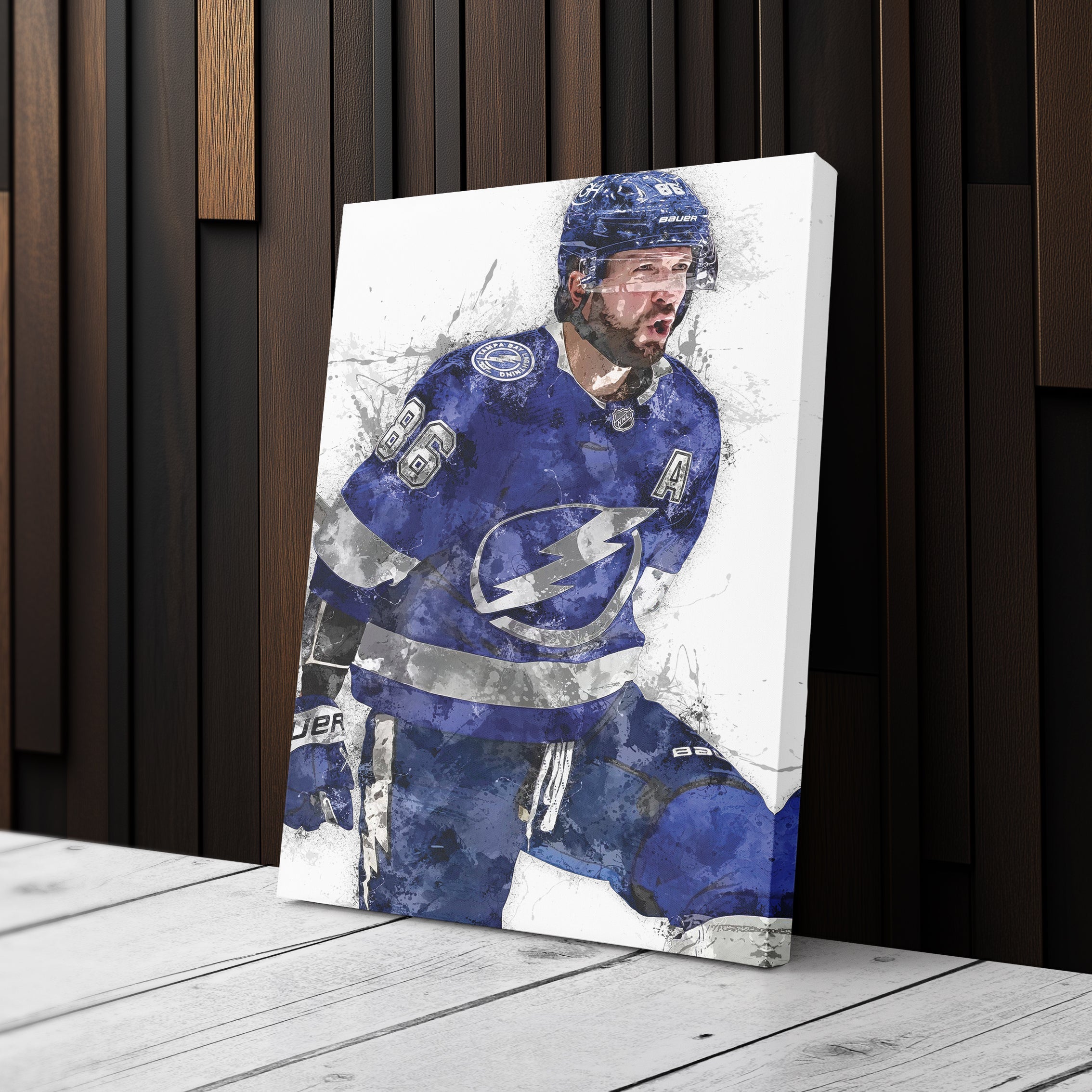 Nikita Kucherov Canvas Art – Tampa Bay Lightning Wall Decor