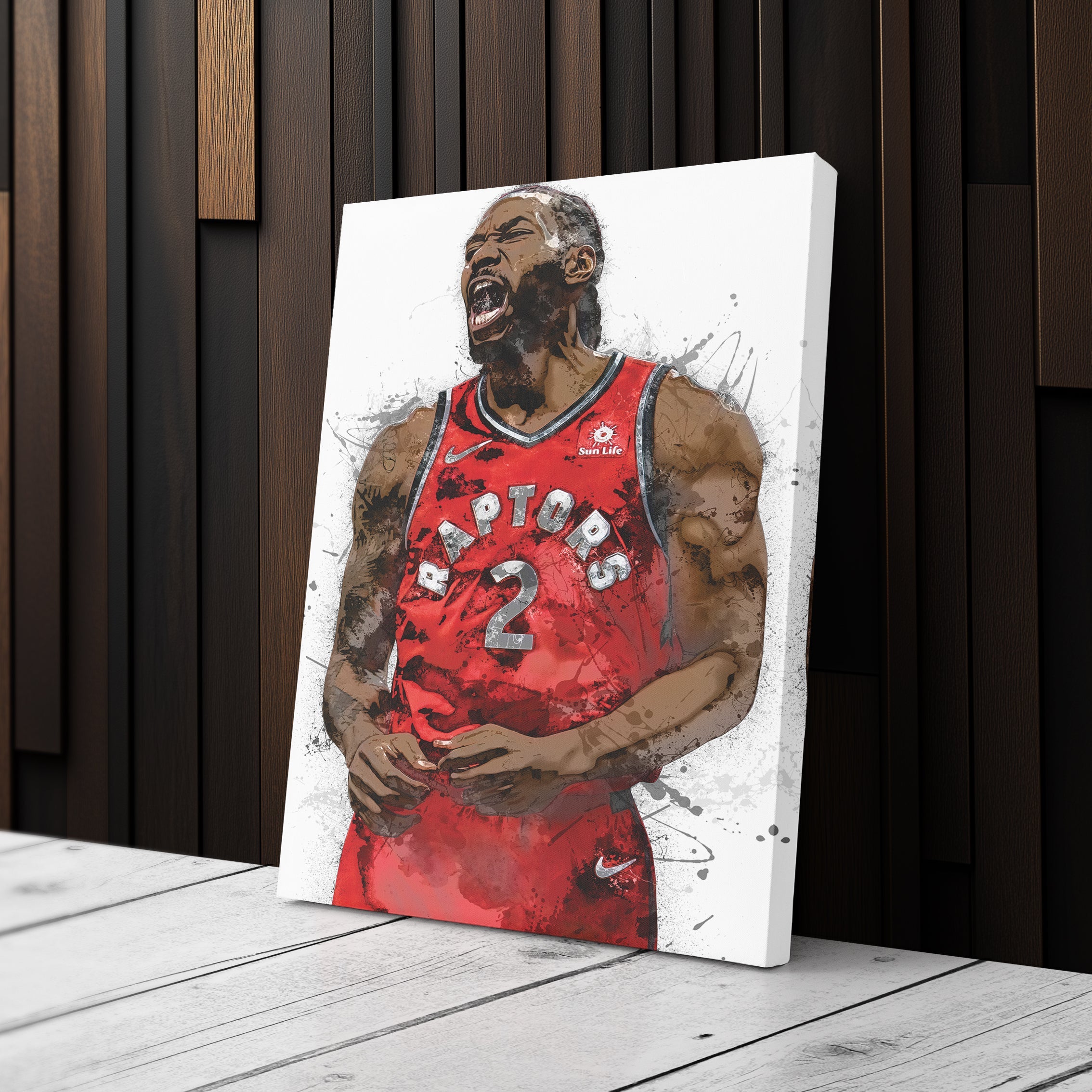 Kawhi Leonard Canvas Art – Toronto Raptors Wall Decor