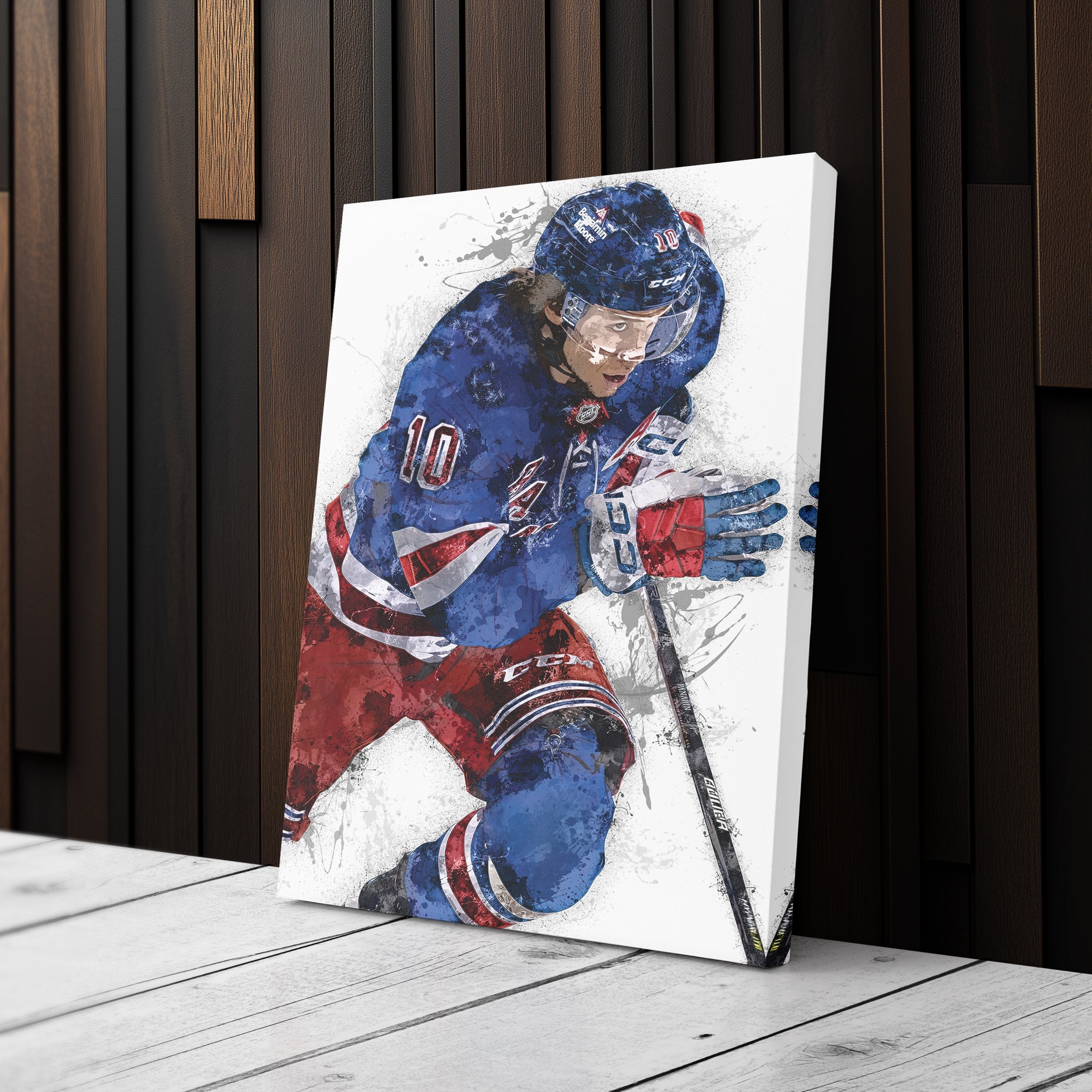 Artemi Panarin Canvas Art – New York Rangers Wall Decor