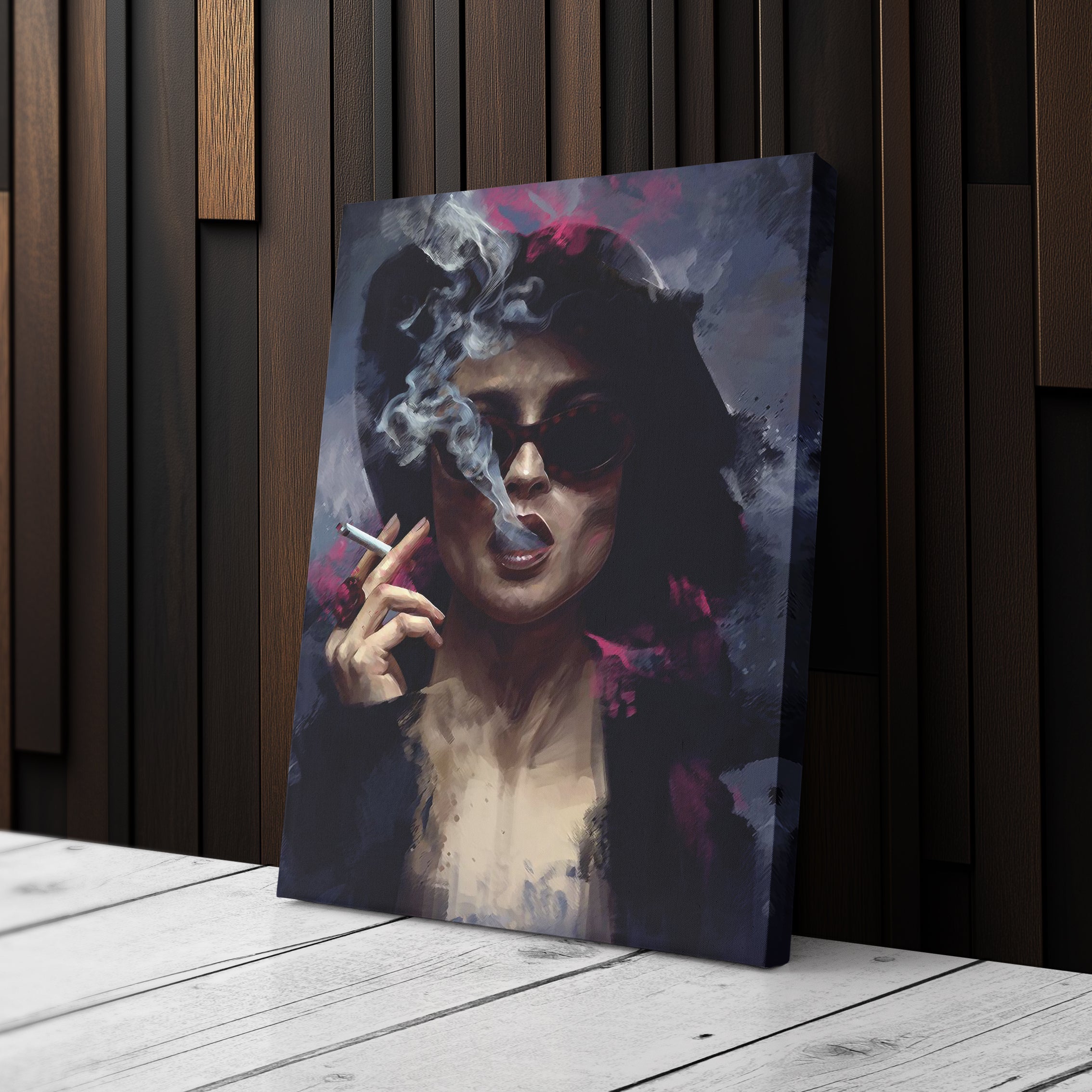 Marla Singer Canvas Art – Fight Club Movie Wall Decor