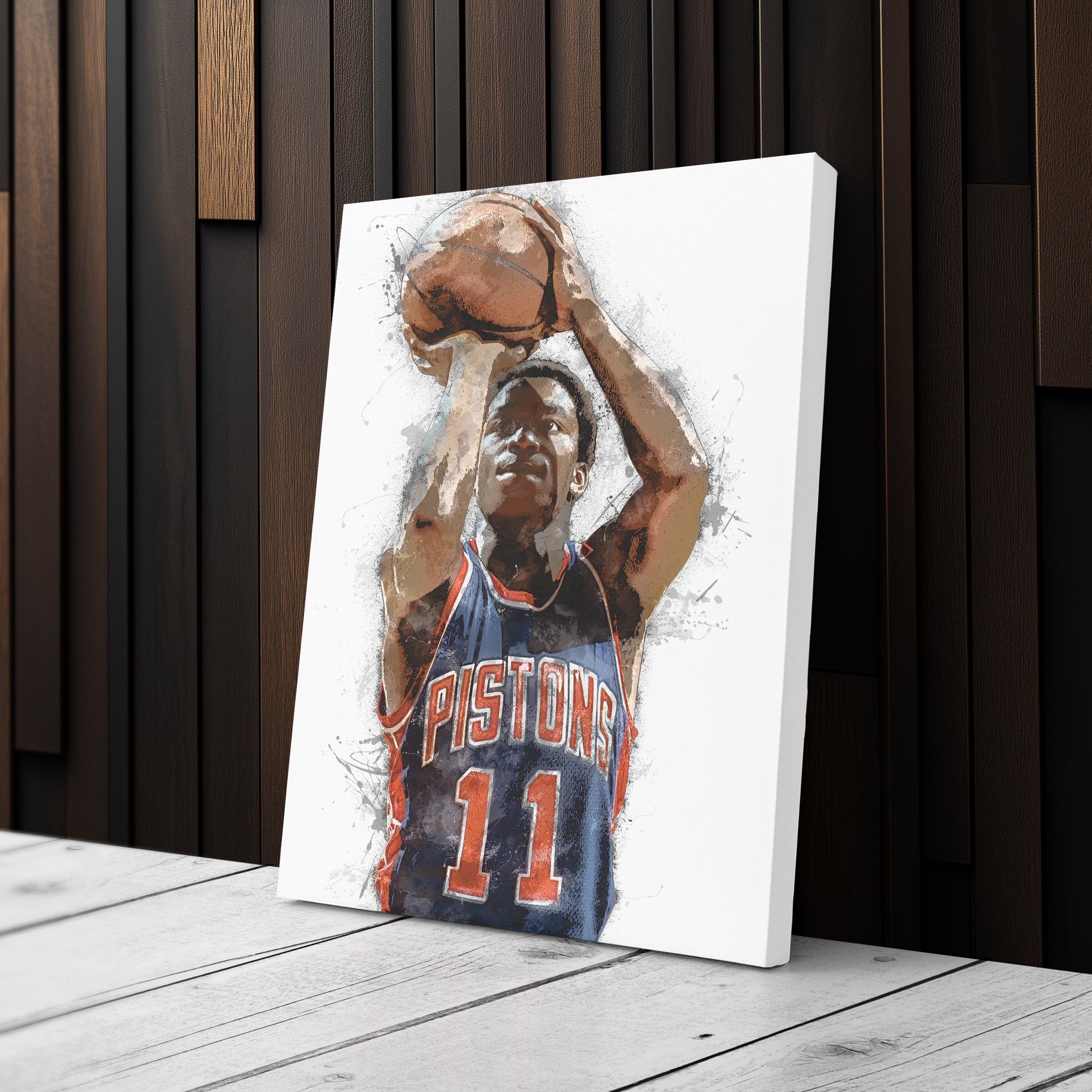 Isiah Thomas Canvas Art – Detroit Pistons Wall Decor