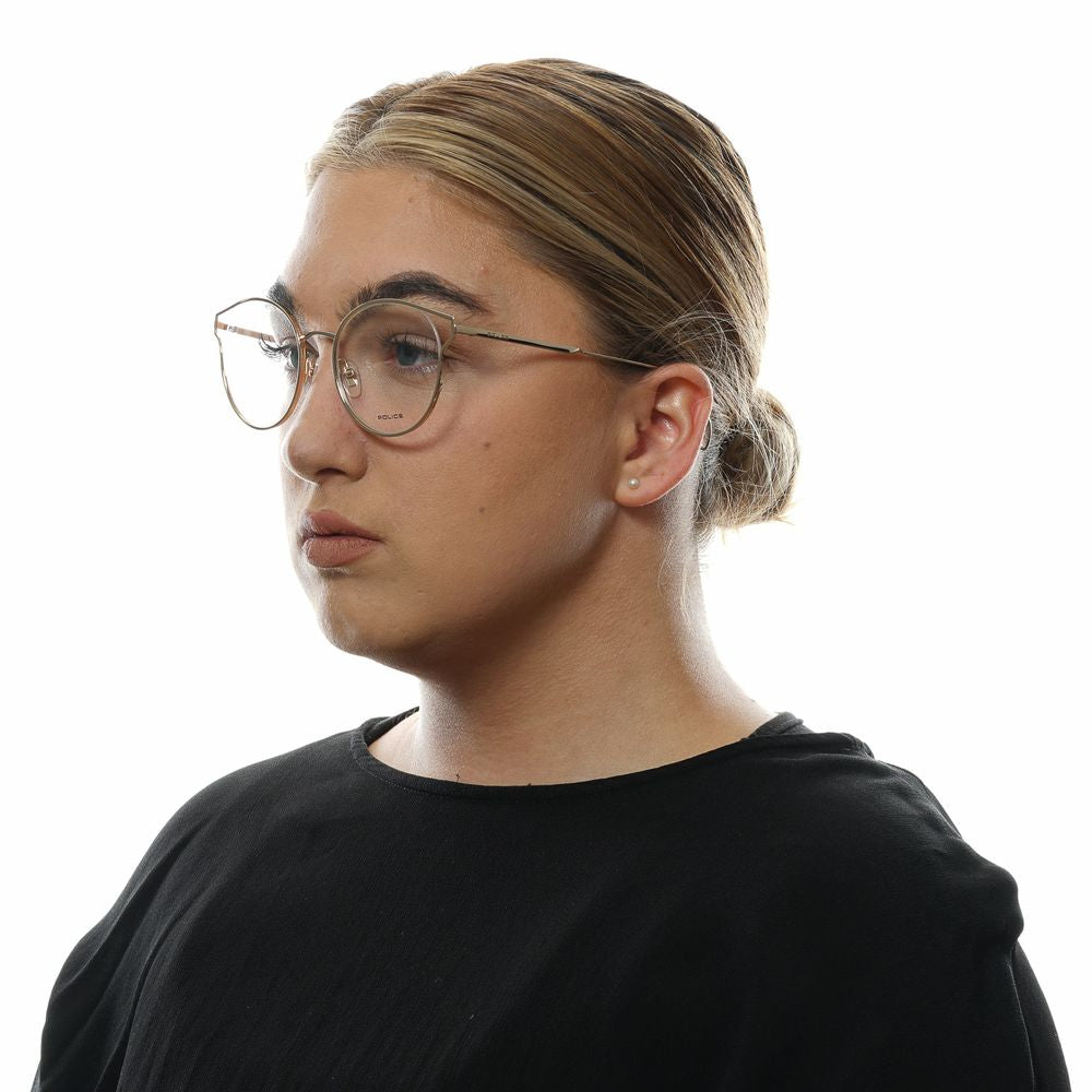 Police Rose Gold Metal & Plastic Glasses (Frames)