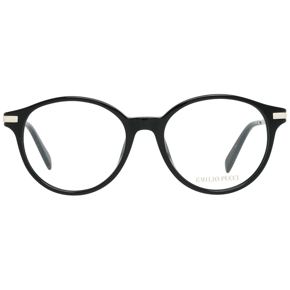 Emilio Pucci Black Metal & Plastic Glasses (Frames)