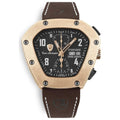 Lamborghini Black Leather Dress Watch